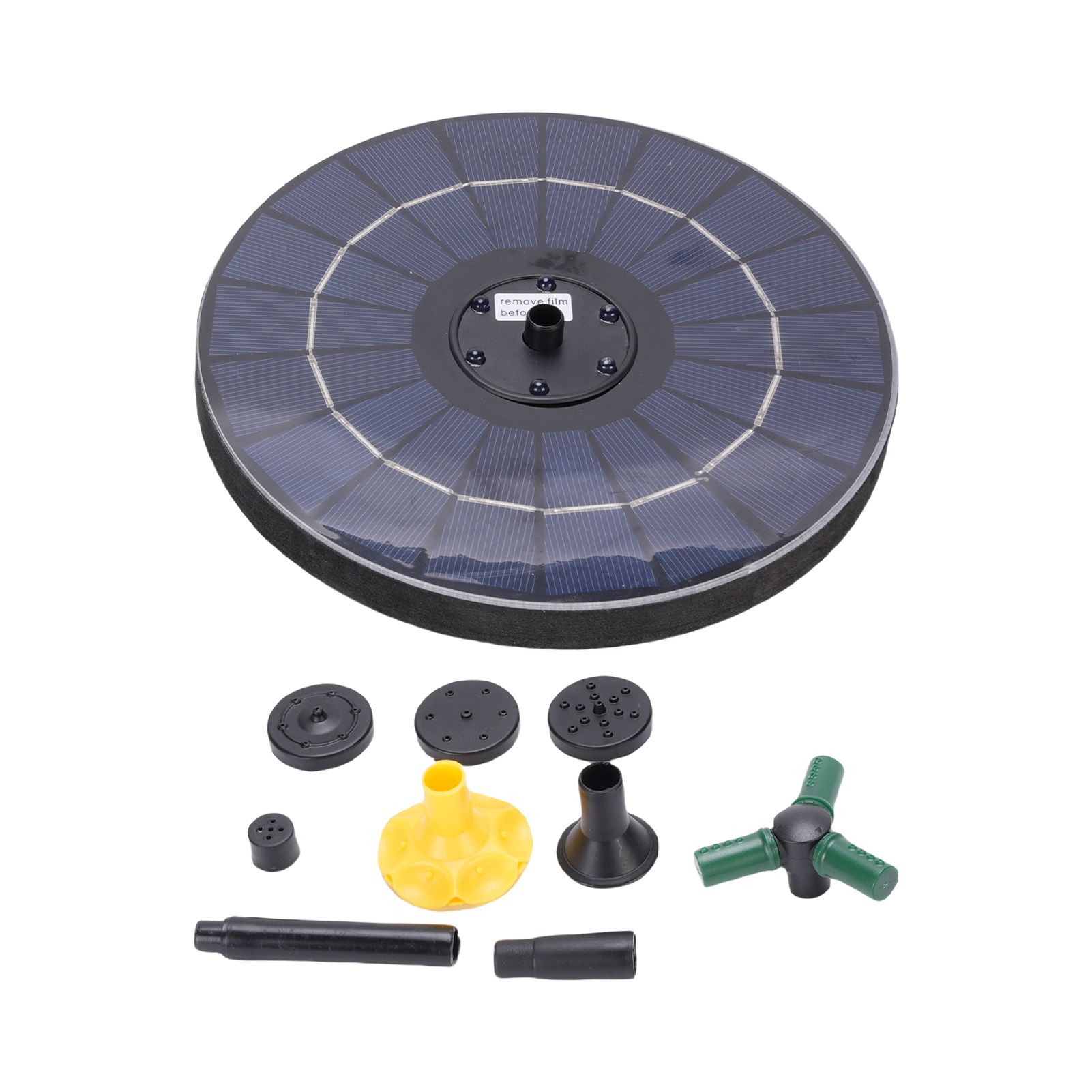 Bird Bath Fountains Solar Power for Outside with Color LED Lights 6 Nozzles 3 view 3