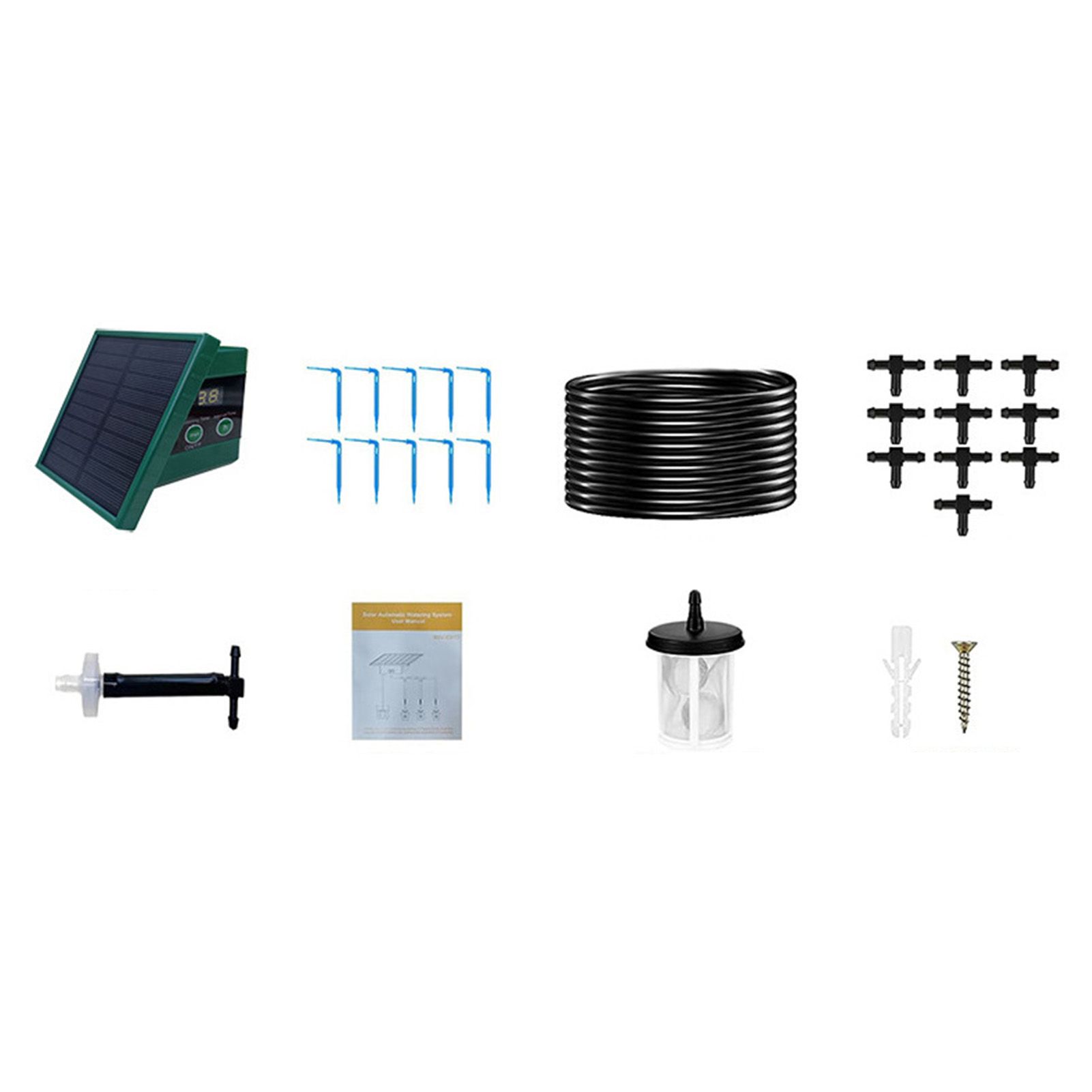 Drip Irrigation System with Timer Anti Siphoning Device Energy Saving Solar view 4