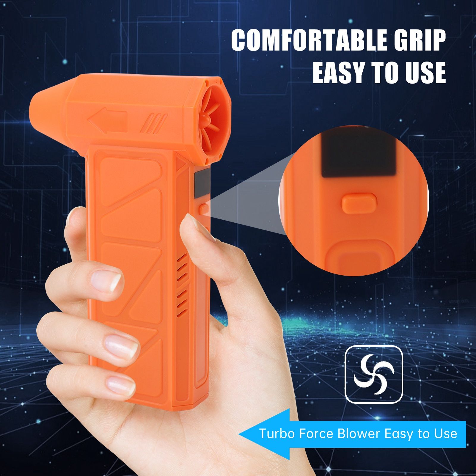 Super Turbo Fan Campin Handheld Dust Cleaner Car Snow Water Barbecue Blower view 7