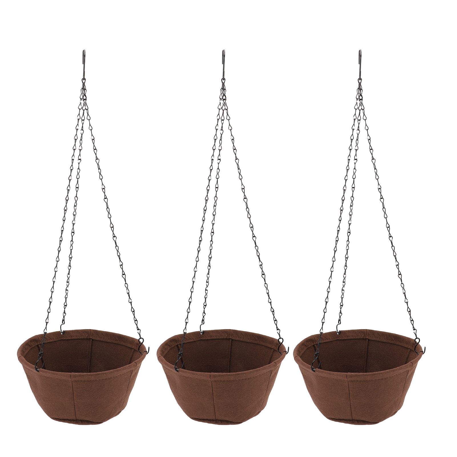 Hanging Planter Set Hanging Flower Plant Pot Basket with Rustproof Chain for view 6