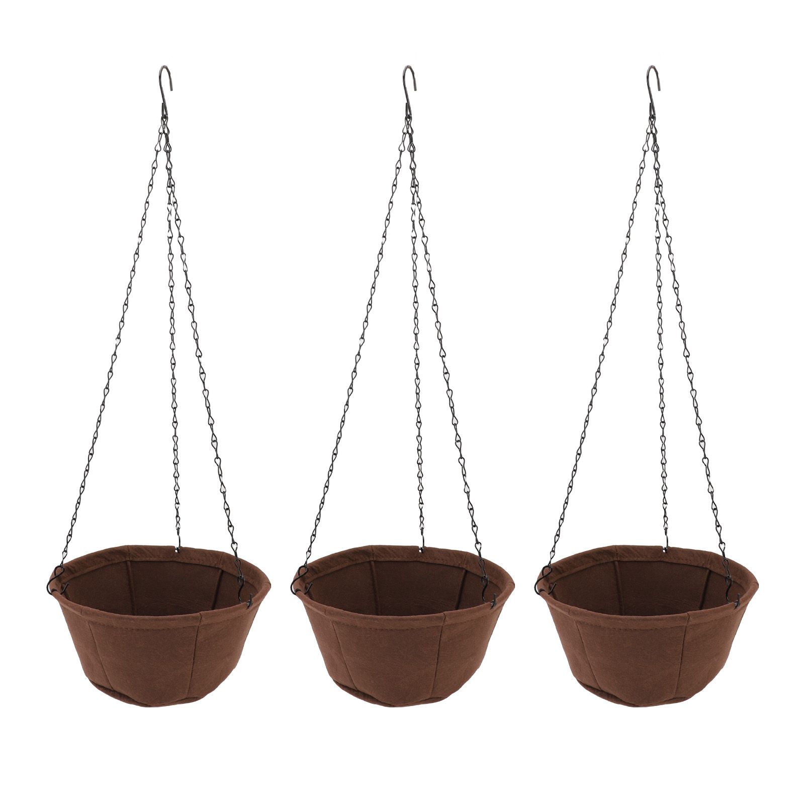 Hanging Planter Set Hanging Flower Plant Pot Basket with Rustproof Chain for view 8