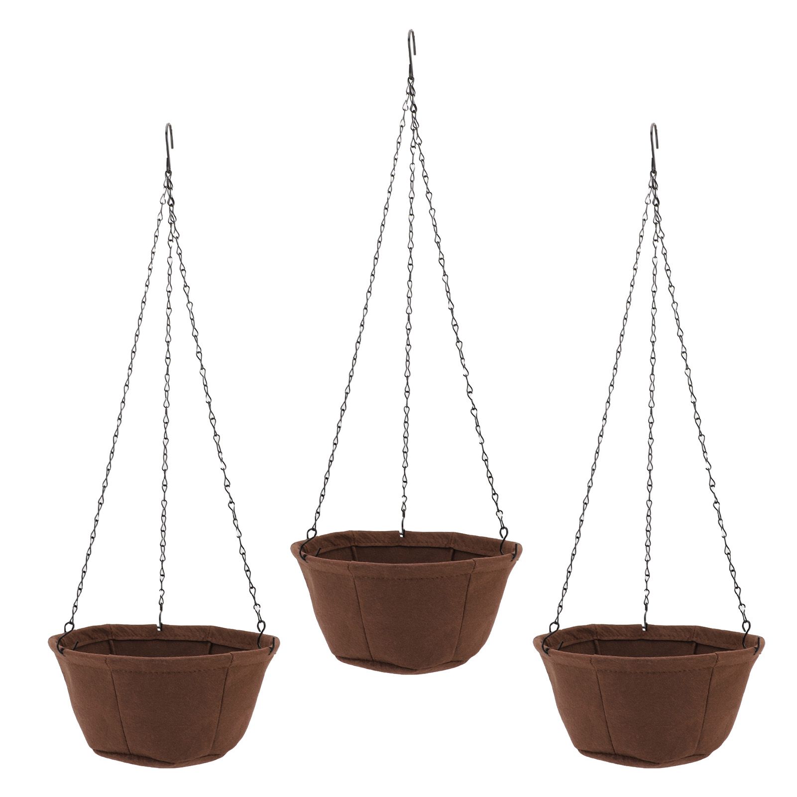 Hanging Planter Set Hanging Flower Plant Pot Basket with Rustproof Chain for view 12