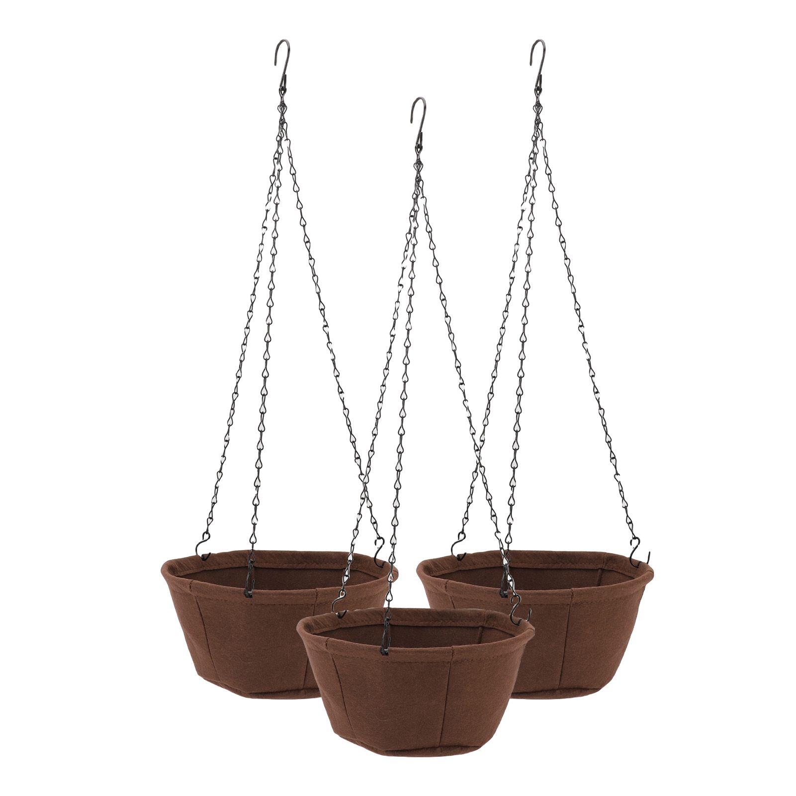 Hanging Planter Set Hanging Flower Plant Pot Basket with Rustproof Chain for view 4