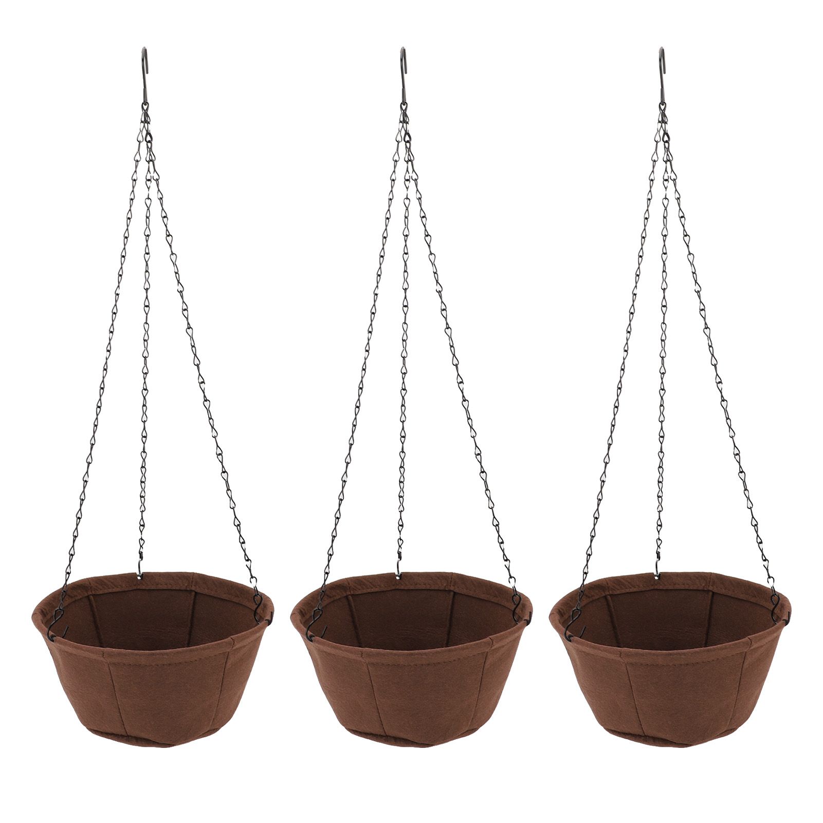Hanging Planter Set Hanging Flower Plant Pot Basket with Rustproof Chain for view 9