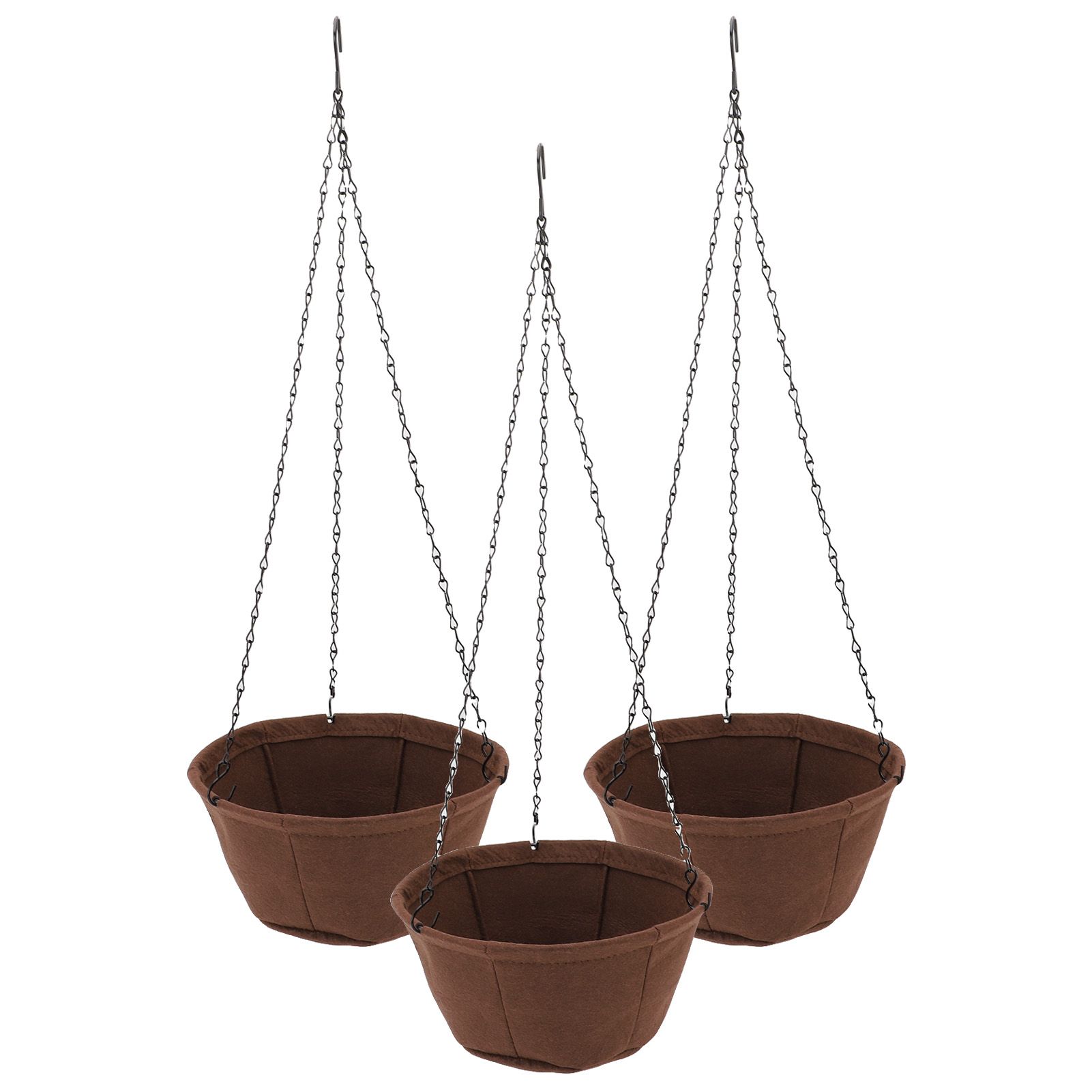 Hanging Planter Set Hanging Flower Plant Pot Basket with Rustproof Chain for view 10