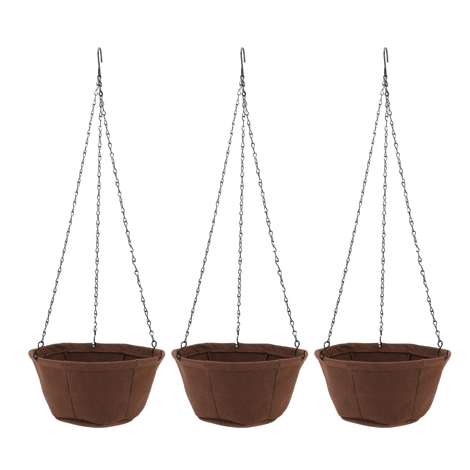 Hanging Planter Set Hanging Flower Plant Pot Basket with Rustproof Chain for view 11
