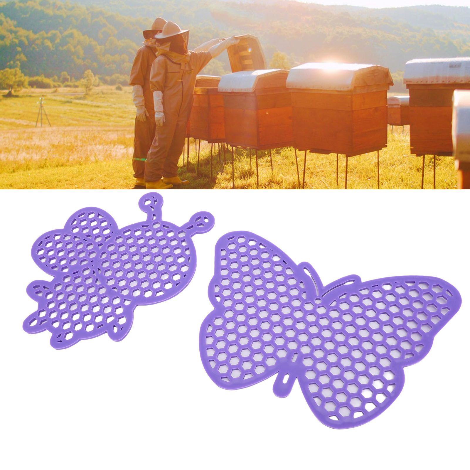 2 Pcs Floating Bee Island Secure Landing Spot Decorative Floating Bee Water view 11