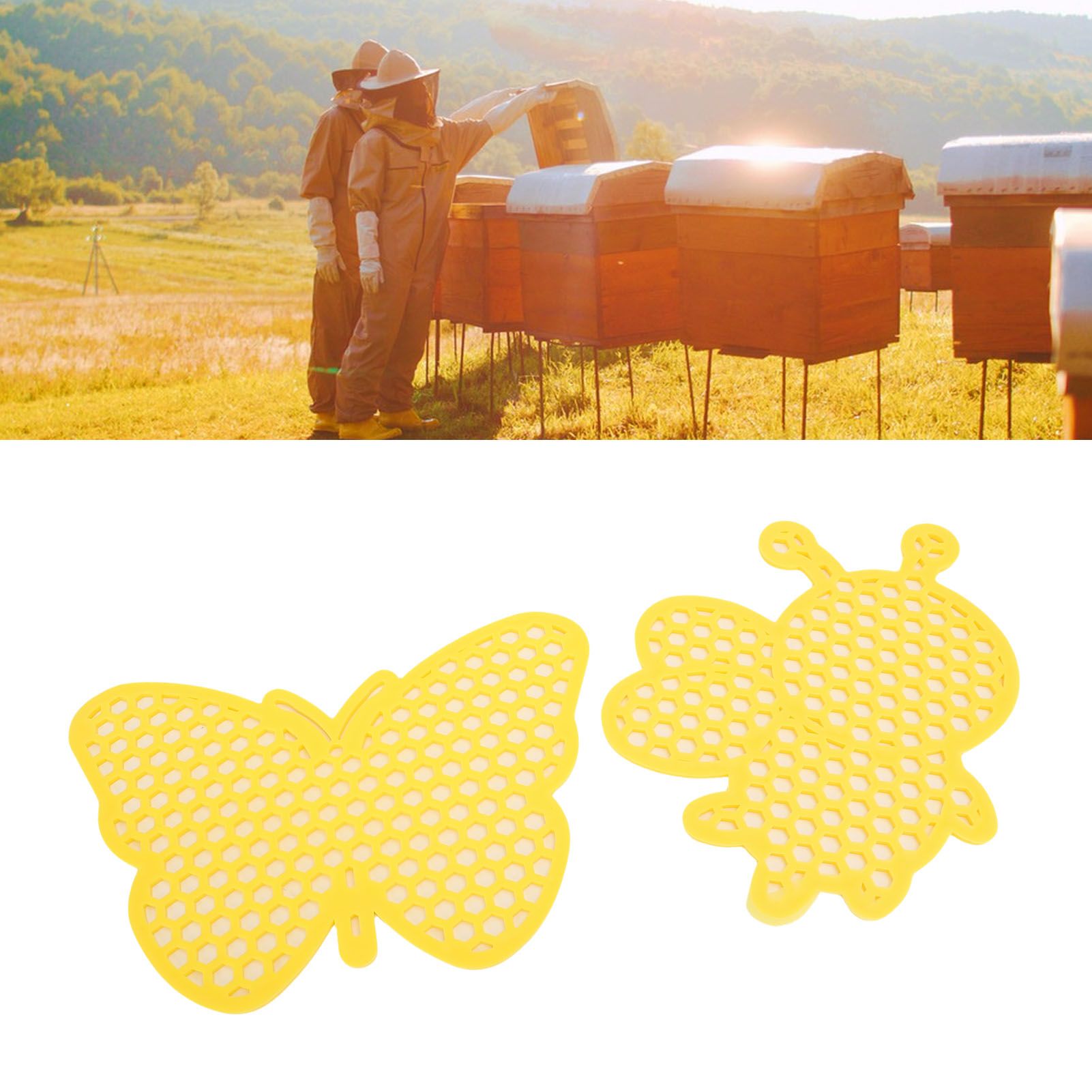 2 Pcs Floating Bee Island Secure Landing Spot Decorative Floating Bee Water view 12