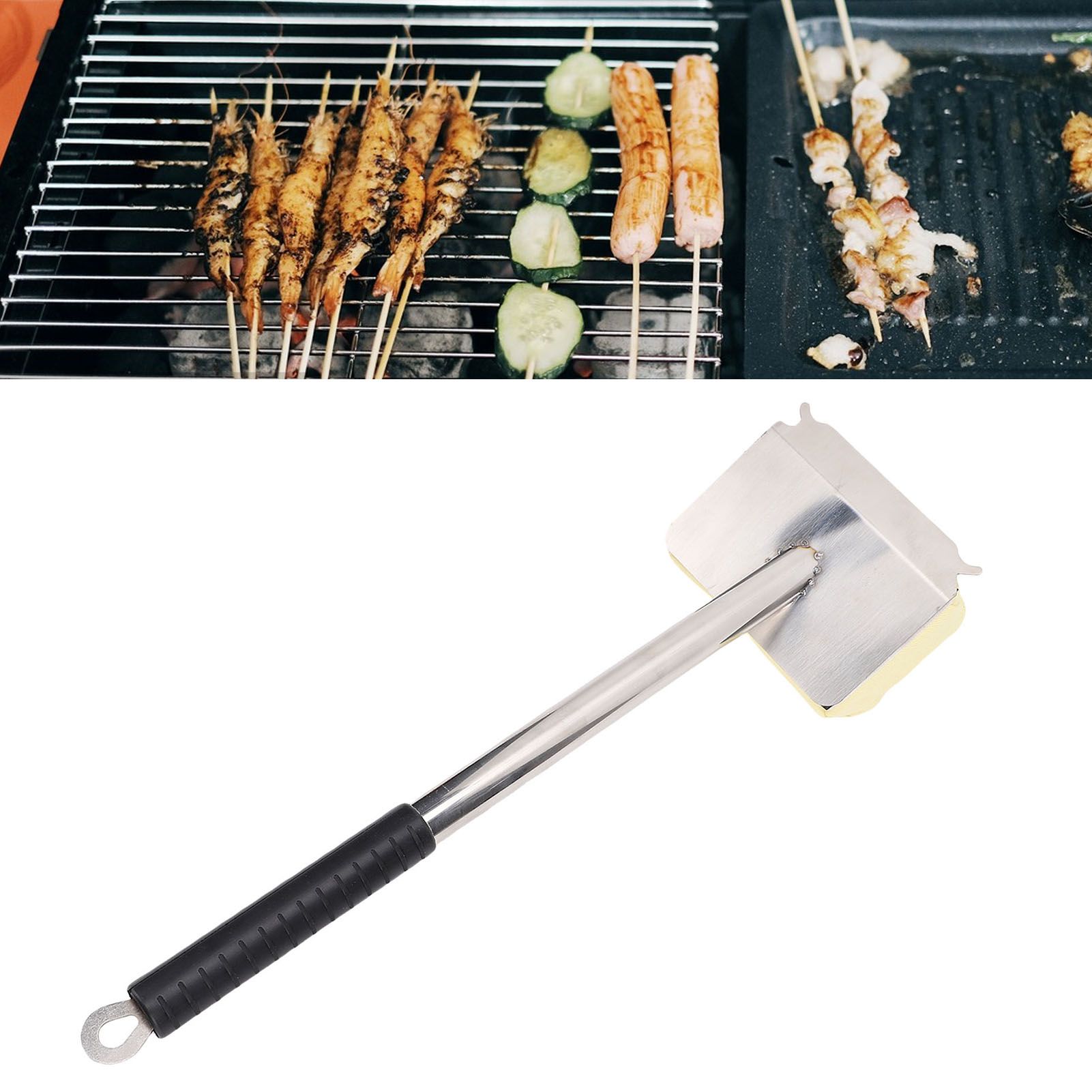 Grill Brush Labor Saving Replaceable Cleaning Top Barbecue Grill Cleaning view 11