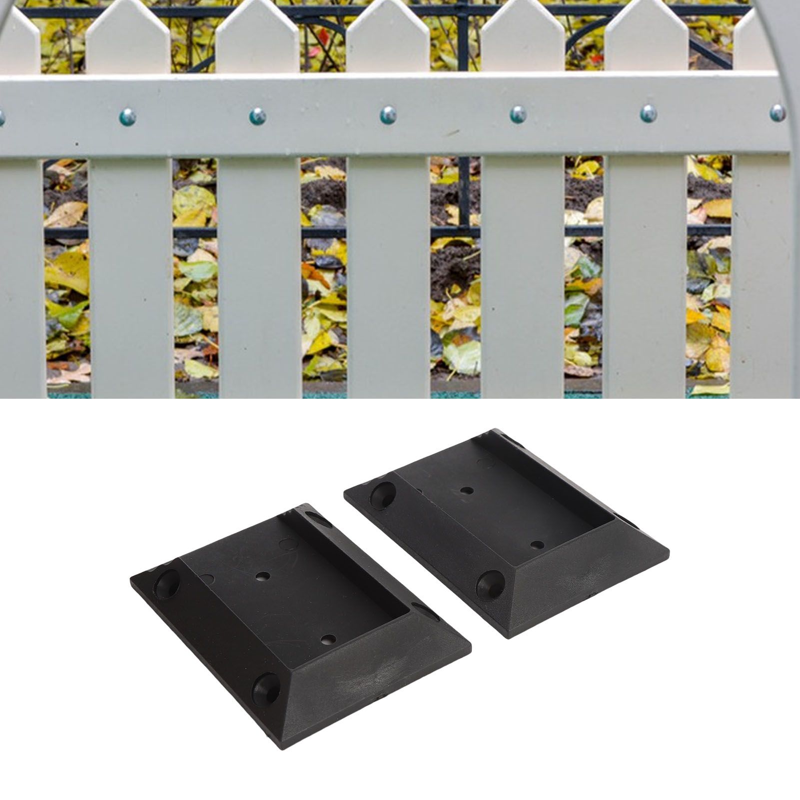 40 Pcs Deck Railing Connectors Nylon Railing Wood Post Brackets for Garden view 11