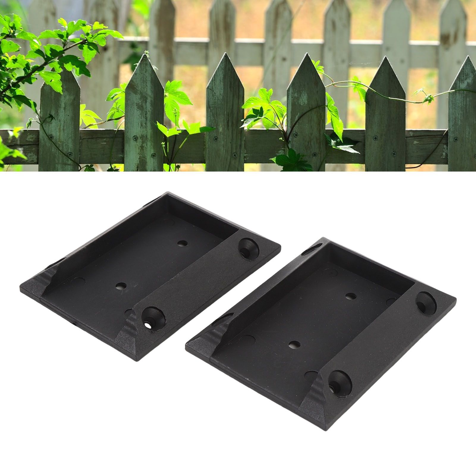 40 Pcs Deck Railing Connectors Nylon Railing Wood Post Brackets for Garden view 12