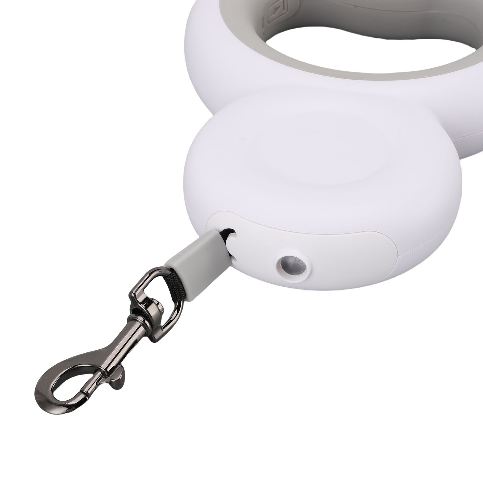 Retractable Dog Leash Built in Poop Bag Holder with LED Light Pet Walking view 2