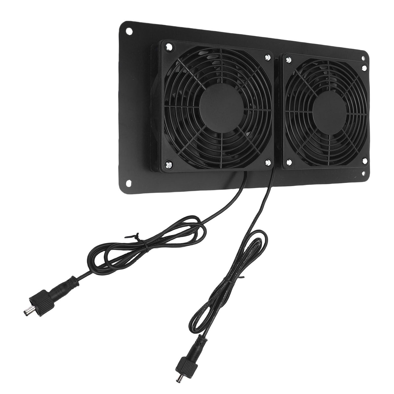 Solar Double Exhaust Fan 2200r/min Solar Powered Ventilation Fan for Chicken view 12
