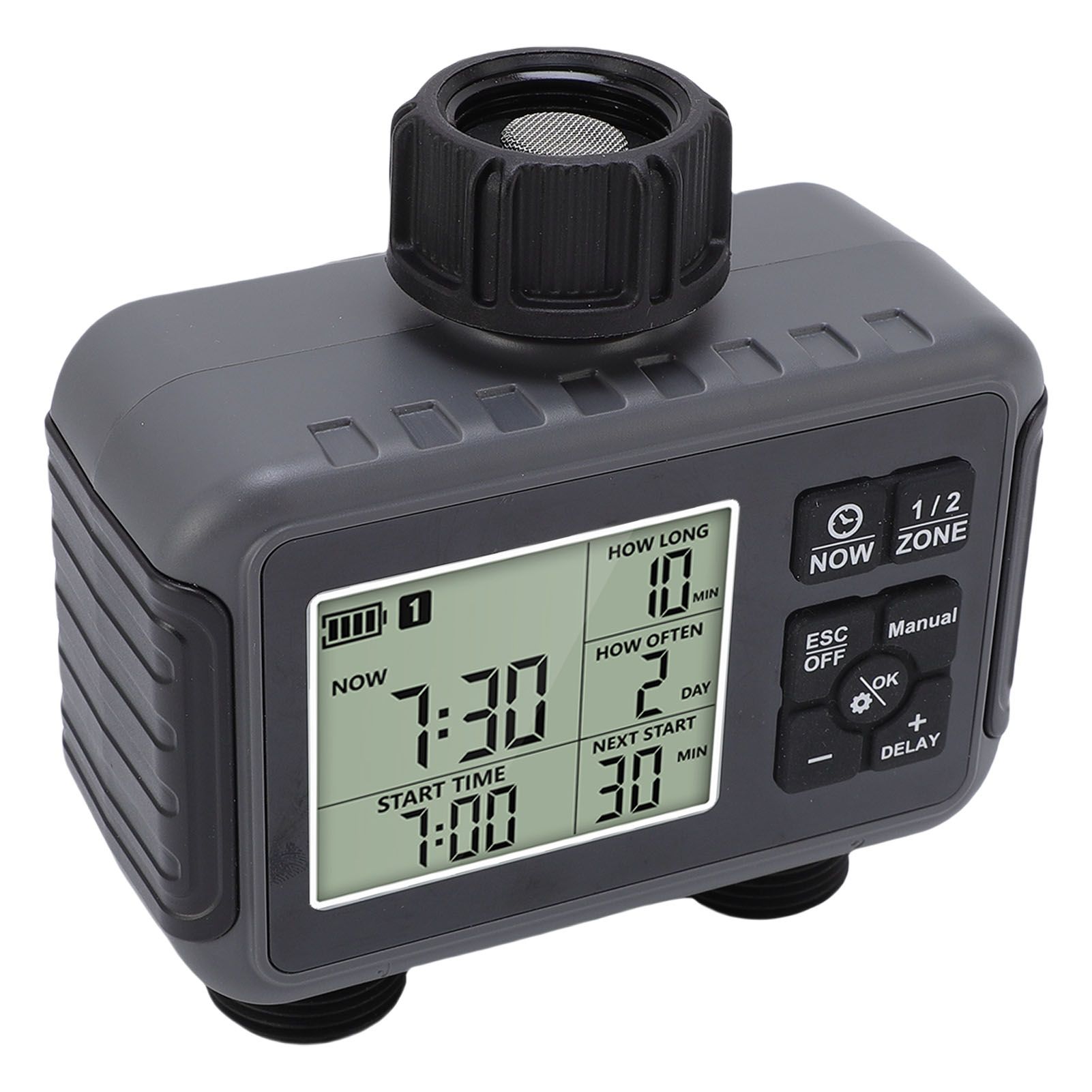 Automatic Irrigation Timer LCD Display 3/4-1/2 Inch Faucet 2 Zone Watering view 10