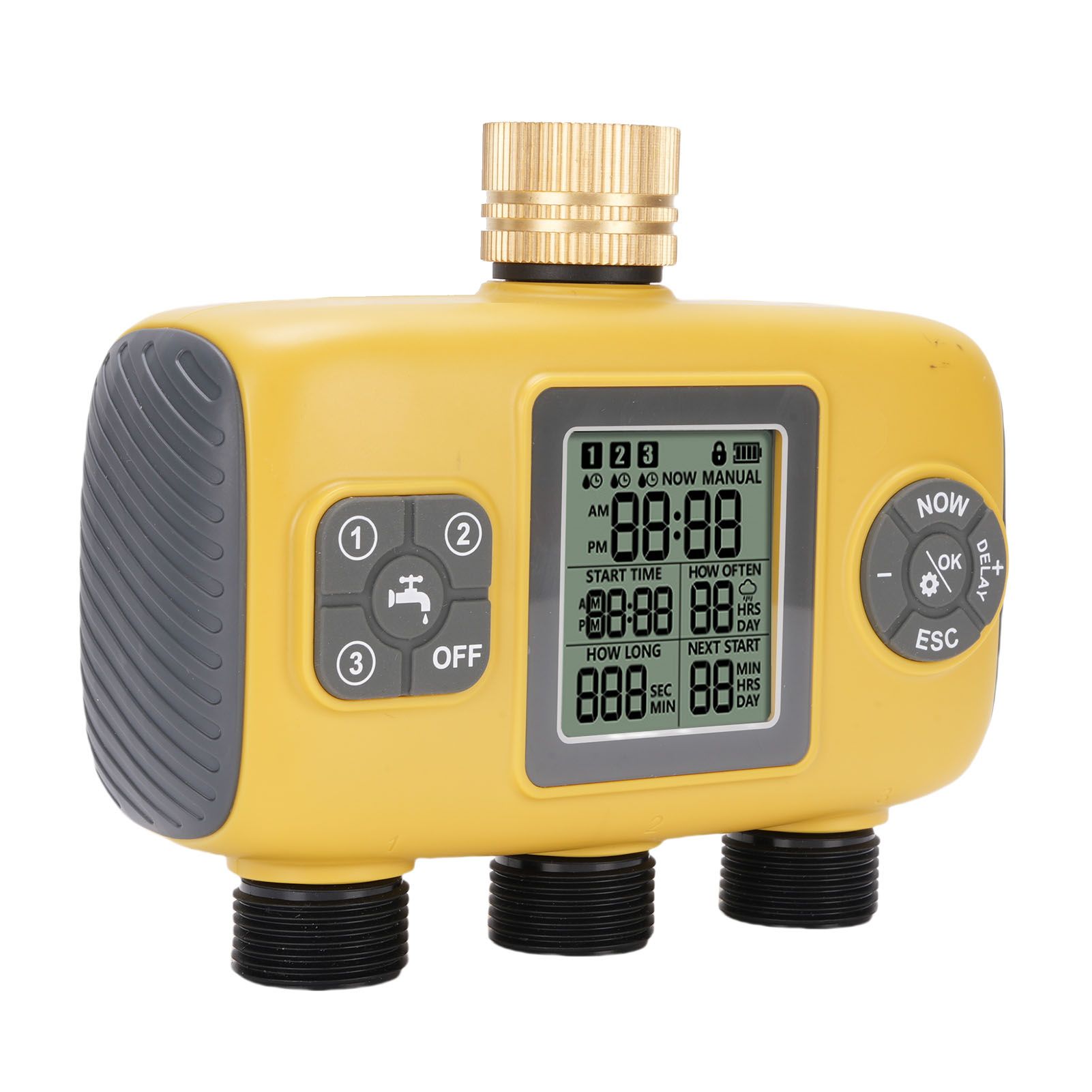3 Outlet Sprinkler Timer Garden Hose Timer with Rain Delay Automatic Watering view 11