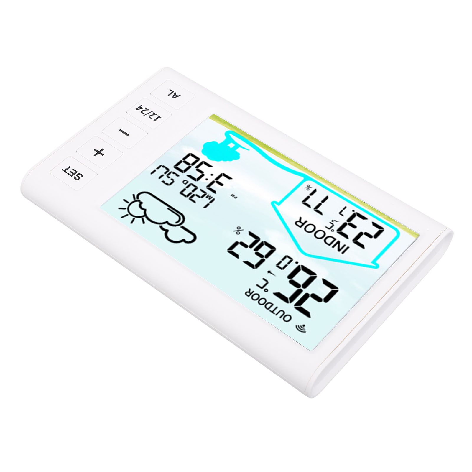 Weather Forecast Clock Multifunctional 12H 24H Wireless Indoor Outdoor view 7