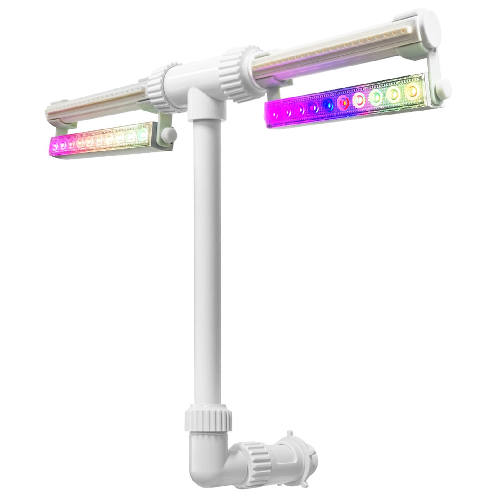 Adjustable Pool Fountain with Colorful LED Lights Remote Control Waterfall