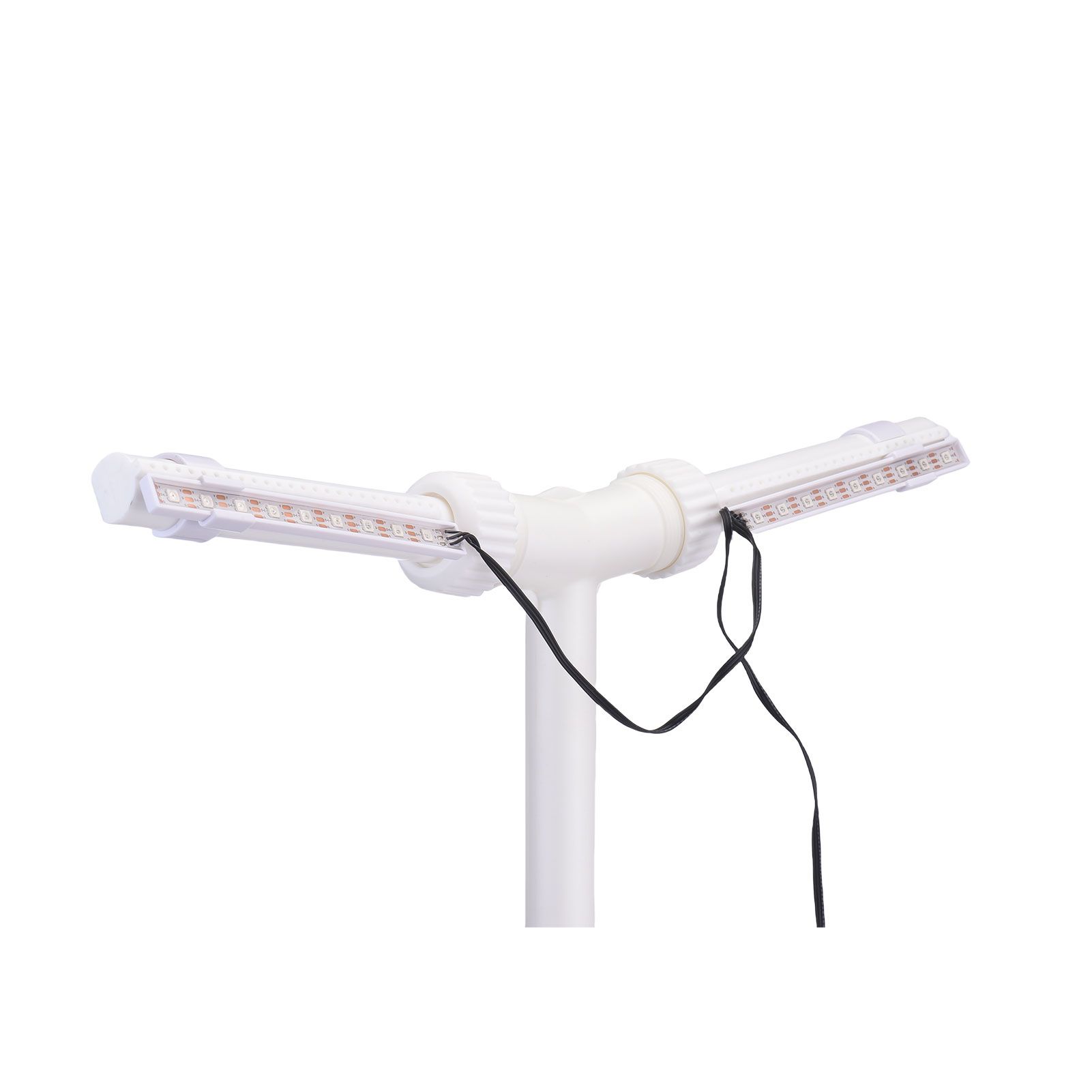 Solar Pool Fountain Dual Head with Adjustable Waterfall LED Lights Remote Control view 5