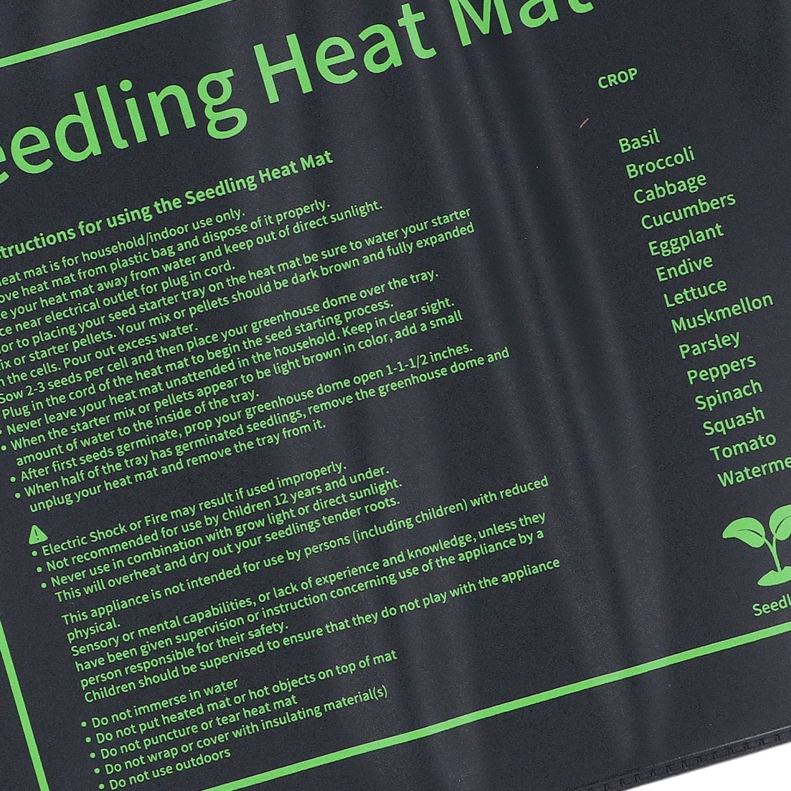 Plant Heat Mat for Plant Starting PVC IPX7 Warm Hydroponic Heating Pad for view 5