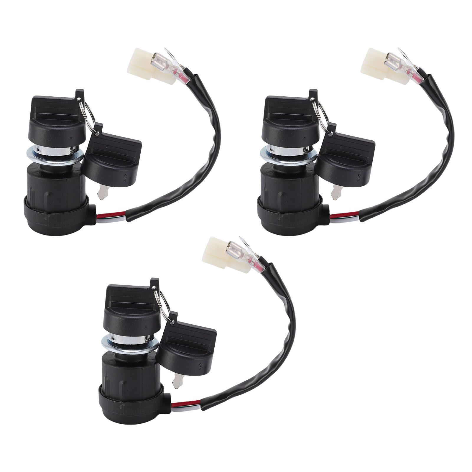 3 Set Gas Generator Ignition Switch with Key 3 Wires Ignition Switch Key view 3