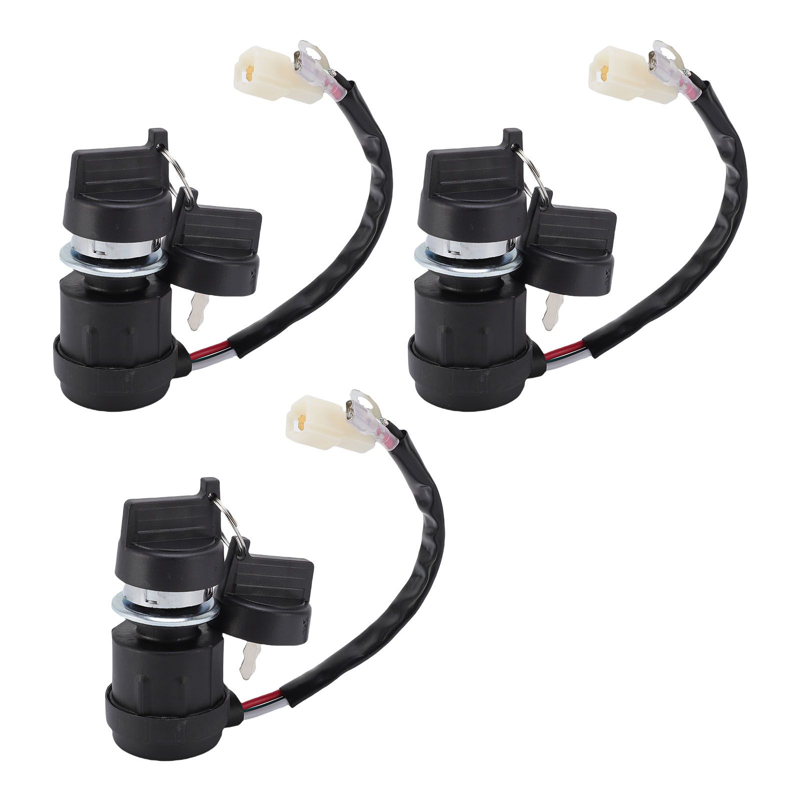 3 Set Gas Generator Ignition Switch with Key 3 Wires Ignition Switch Key view 4