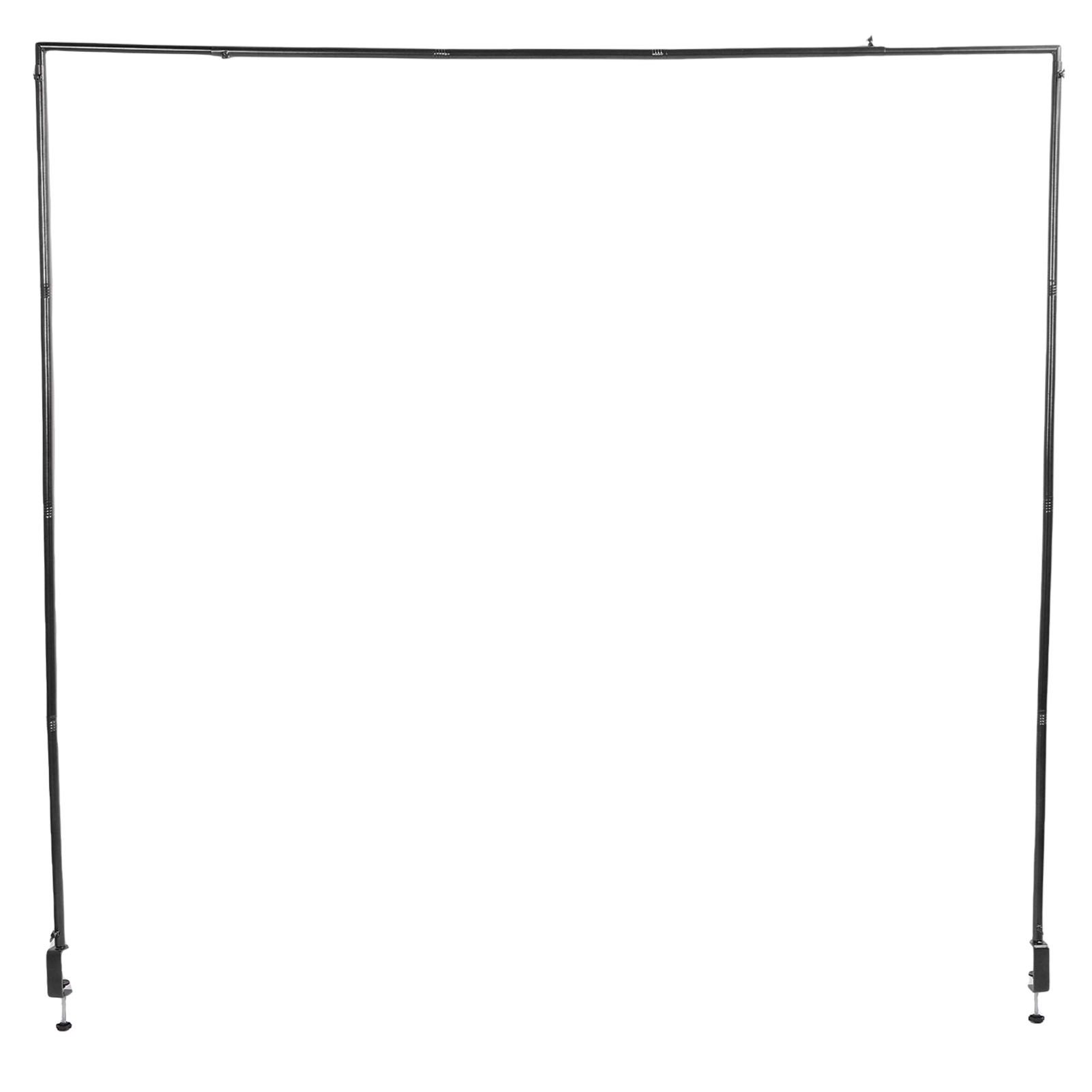 Over The Table Rod Stand with Clamps Adjustable 46-100in Length 29-55in Height