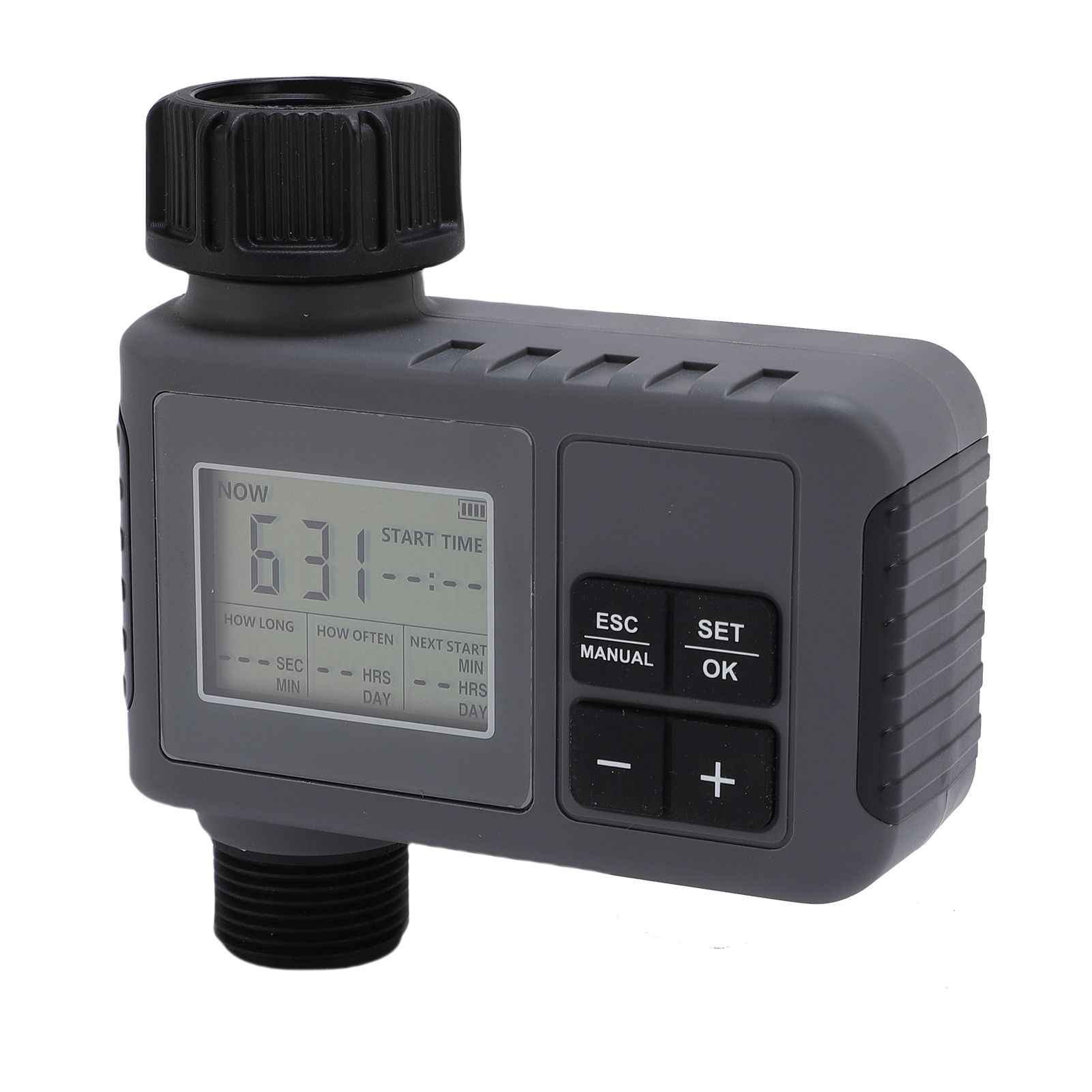Automatic Irrigation Timer LCD Display Timed Watering Controller for 3/4-1/2 view 4