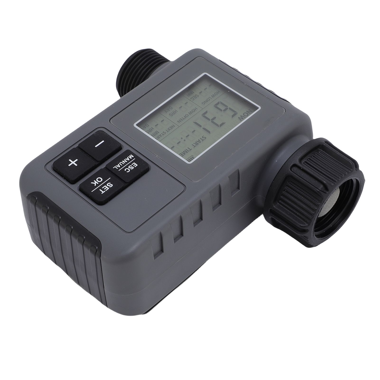 Automatic Irrigation Timer LCD Display Timed Watering Controller for 3/4-1/2 view 12
