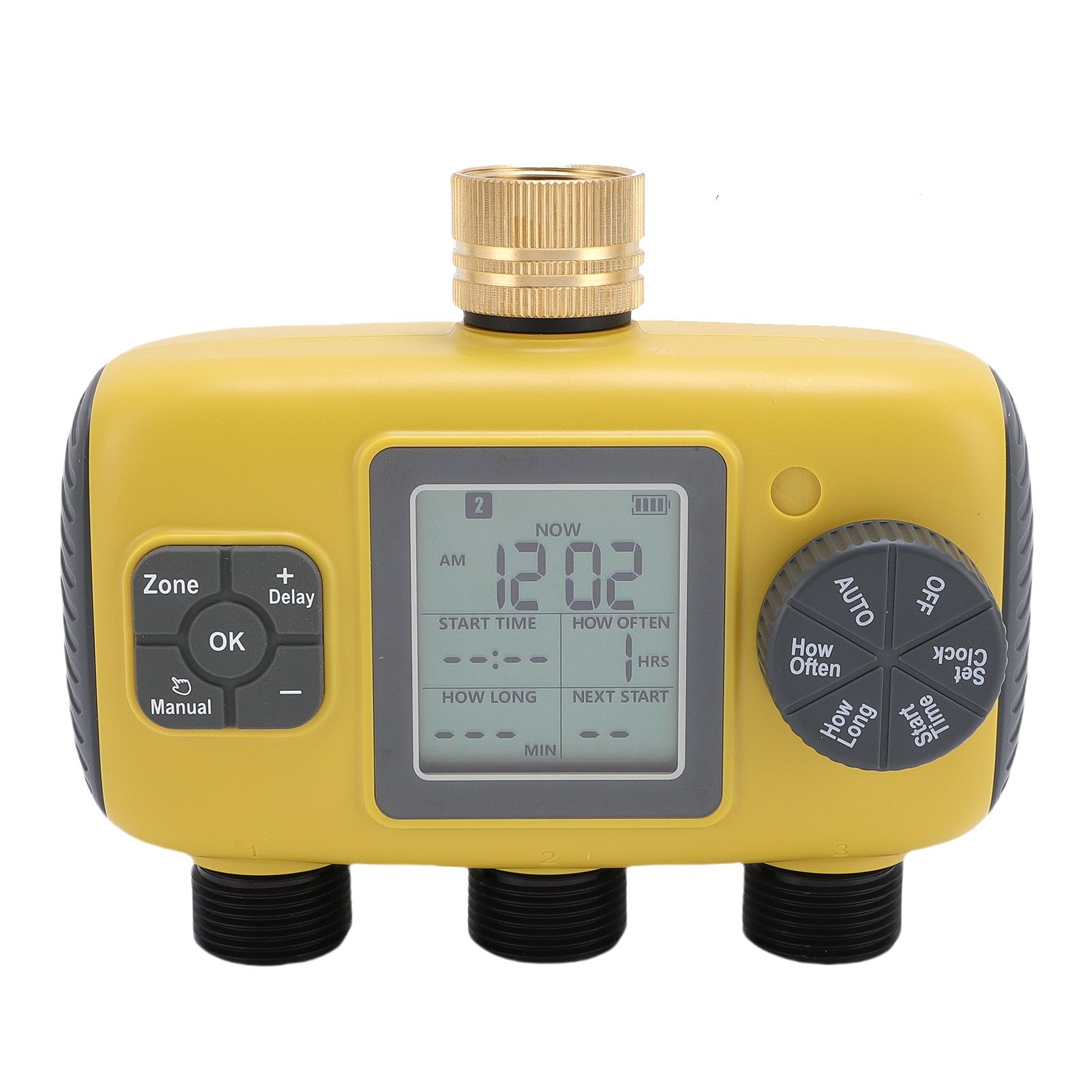 Sprinkler Timer 3/4-1/2in Faucets Programmable Hose Timer 3 Outlets Digital — image 1