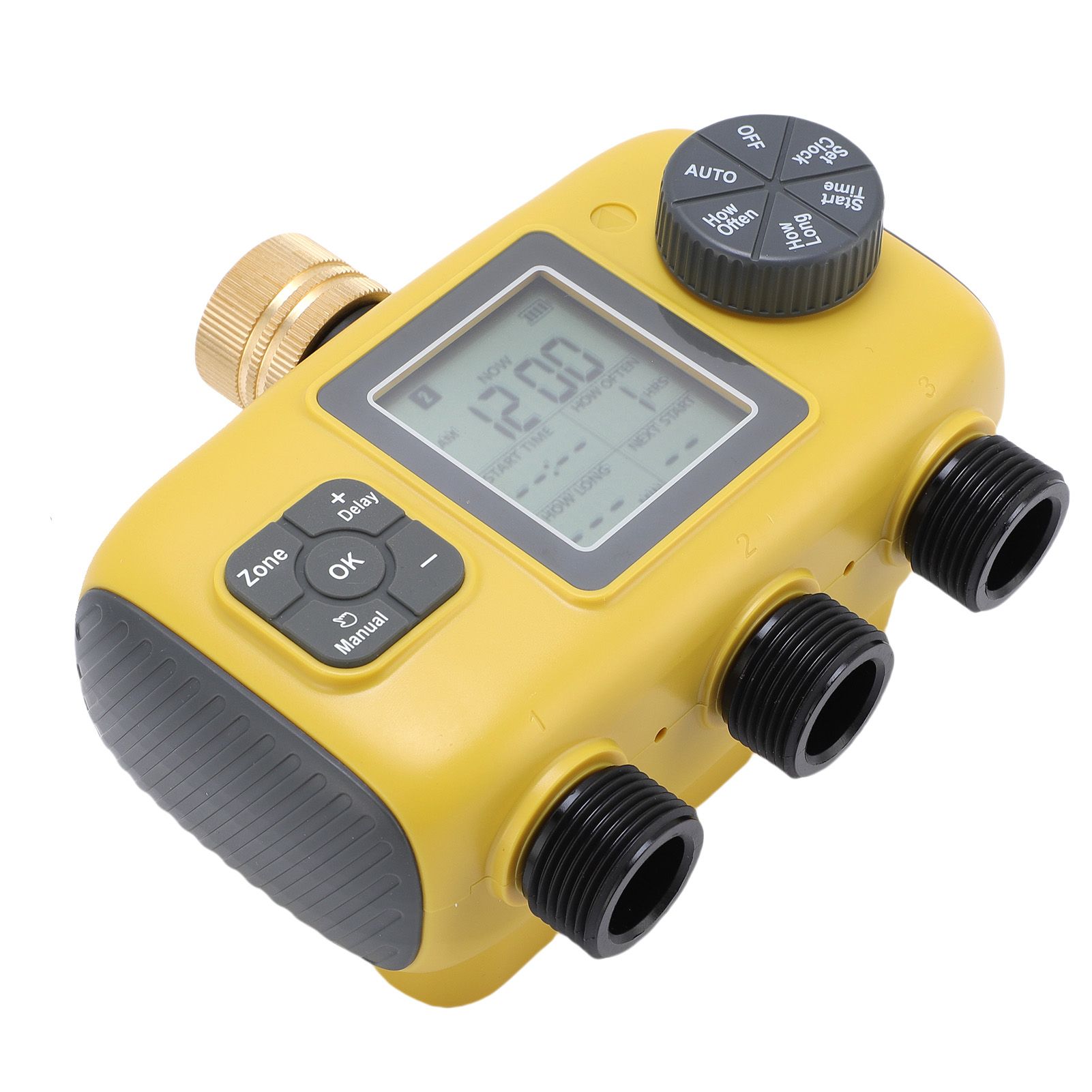 Sprinkler Timer 3/4-1/2in Faucets Programmable Hose Timer 3 Outlets Digital view 4