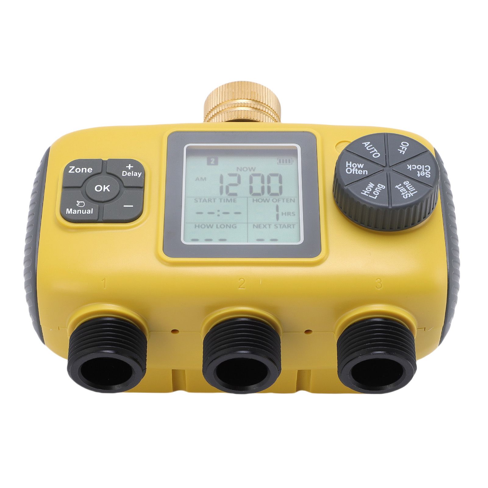 Sprinkler Timer 3/4-1/2in Faucets Programmable Hose Timer 3 Outlets Digital view 6