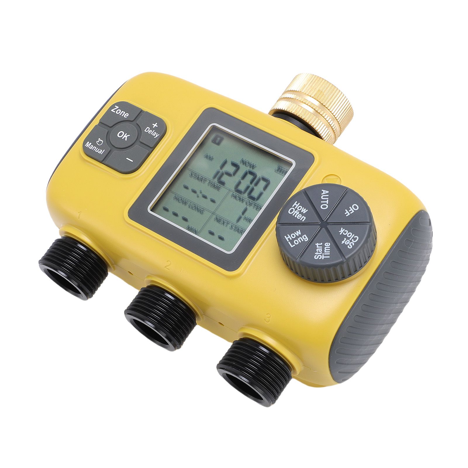 Sprinkler Timer 3/4-1/2in Faucets Programmable Hose Timer 3 Outlets Digital view 8