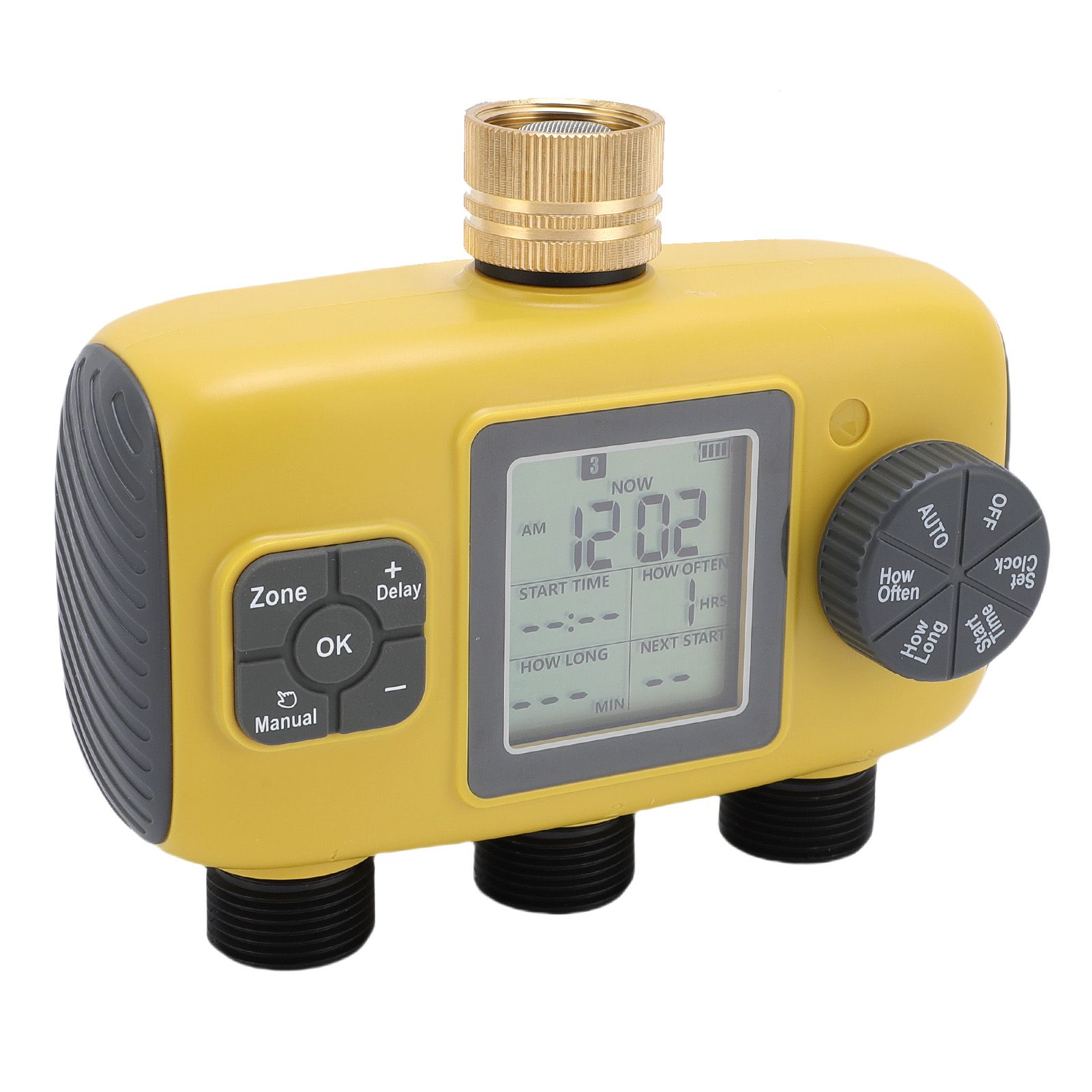 Sprinkler Timer 3/4-1/2in Faucets Programmable Hose Timer 3 Outlets Digital view 10