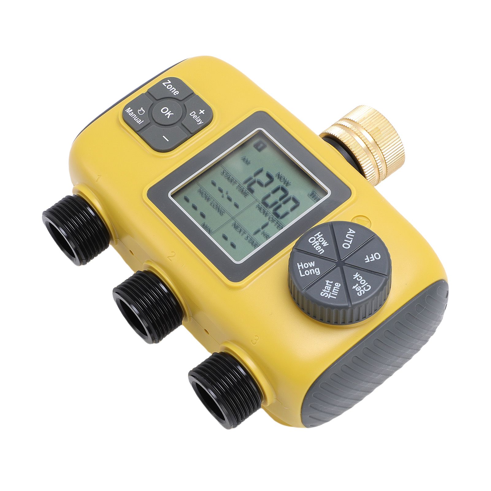 Sprinkler Timer 3/4-1/2in Faucets Programmable Hose Timer 3 Outlets Digital view 12