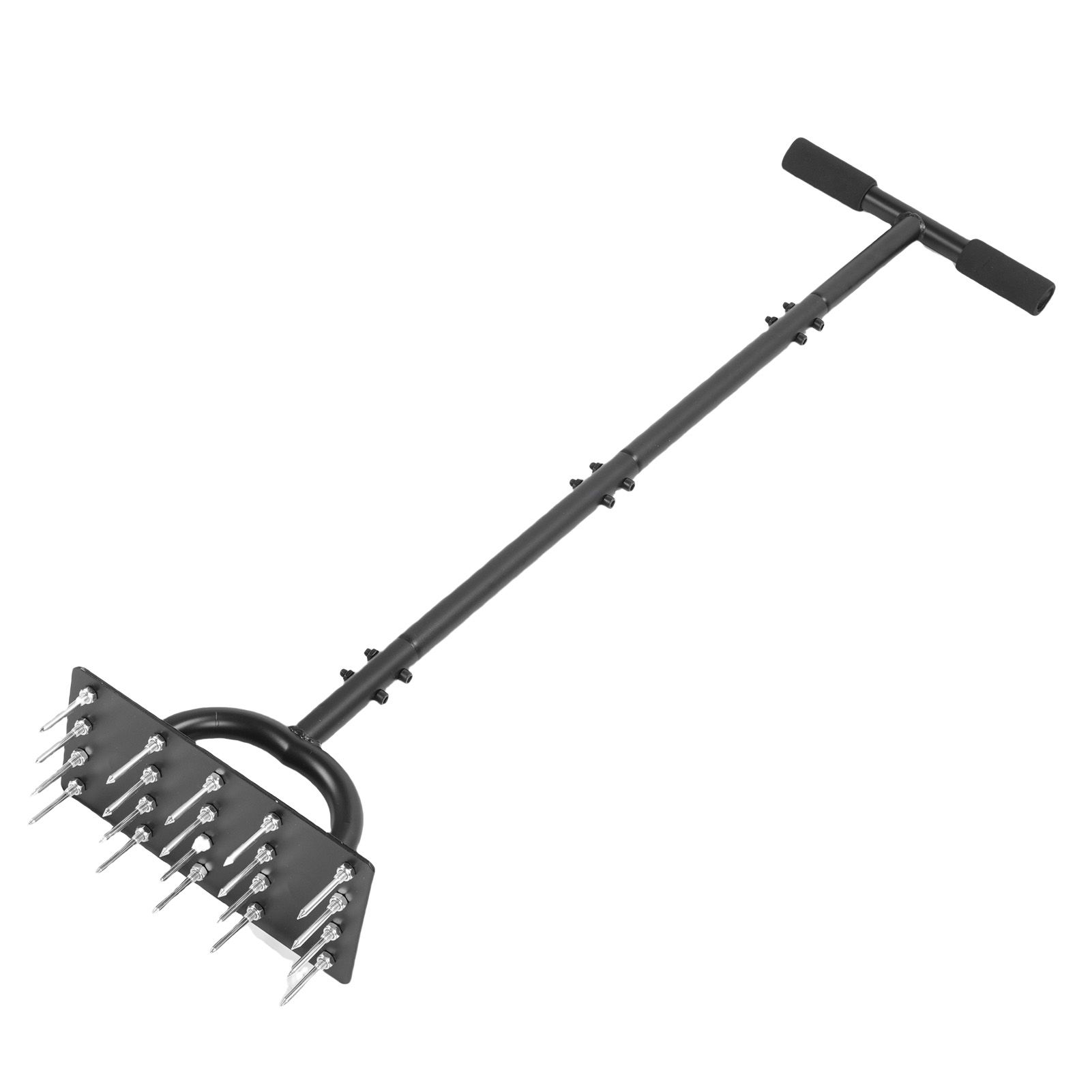 Lawn Aerator Spike 34.6 Inch Extended T Shaped Handle 20 Spikes Manual Lawn view 6