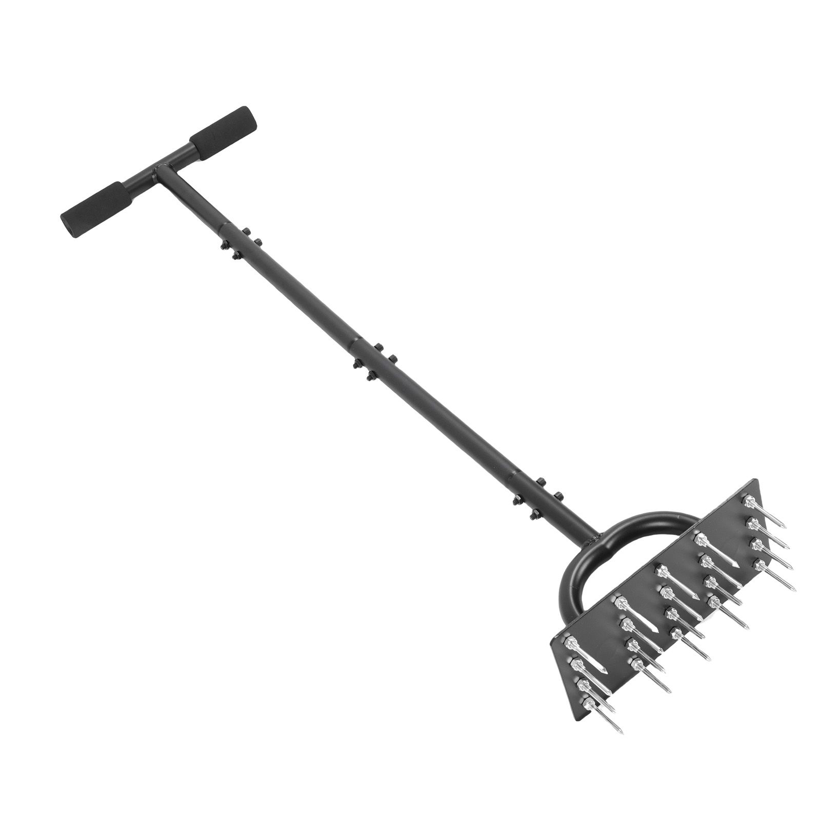 Lawn Aerator Spike 34.6 Inch Extended T Shaped Handle 20 Spikes Manual Lawn view 8