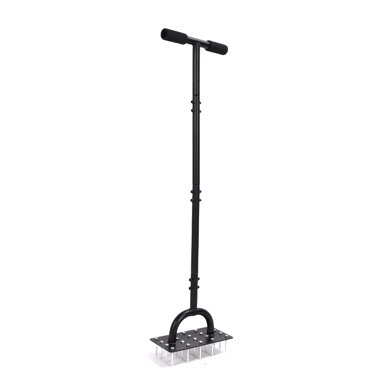 Lawn Aerator Spike 34.6 Inch Extended T Shaped Handle 20 Spikes Manual Lawn view 12