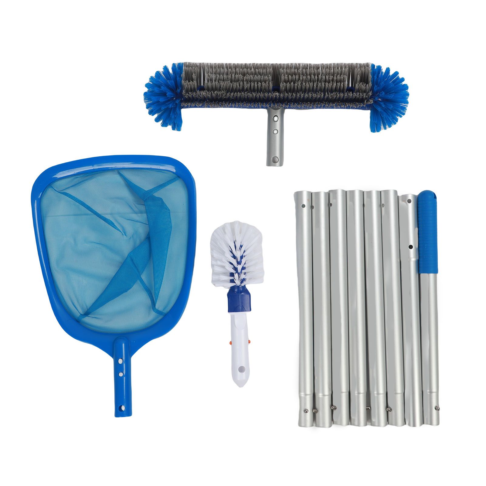 Pool Tool Set 8 Poles Brush Mesh Net 360 Degree Swimming Pool Cleaning Kit for view 3