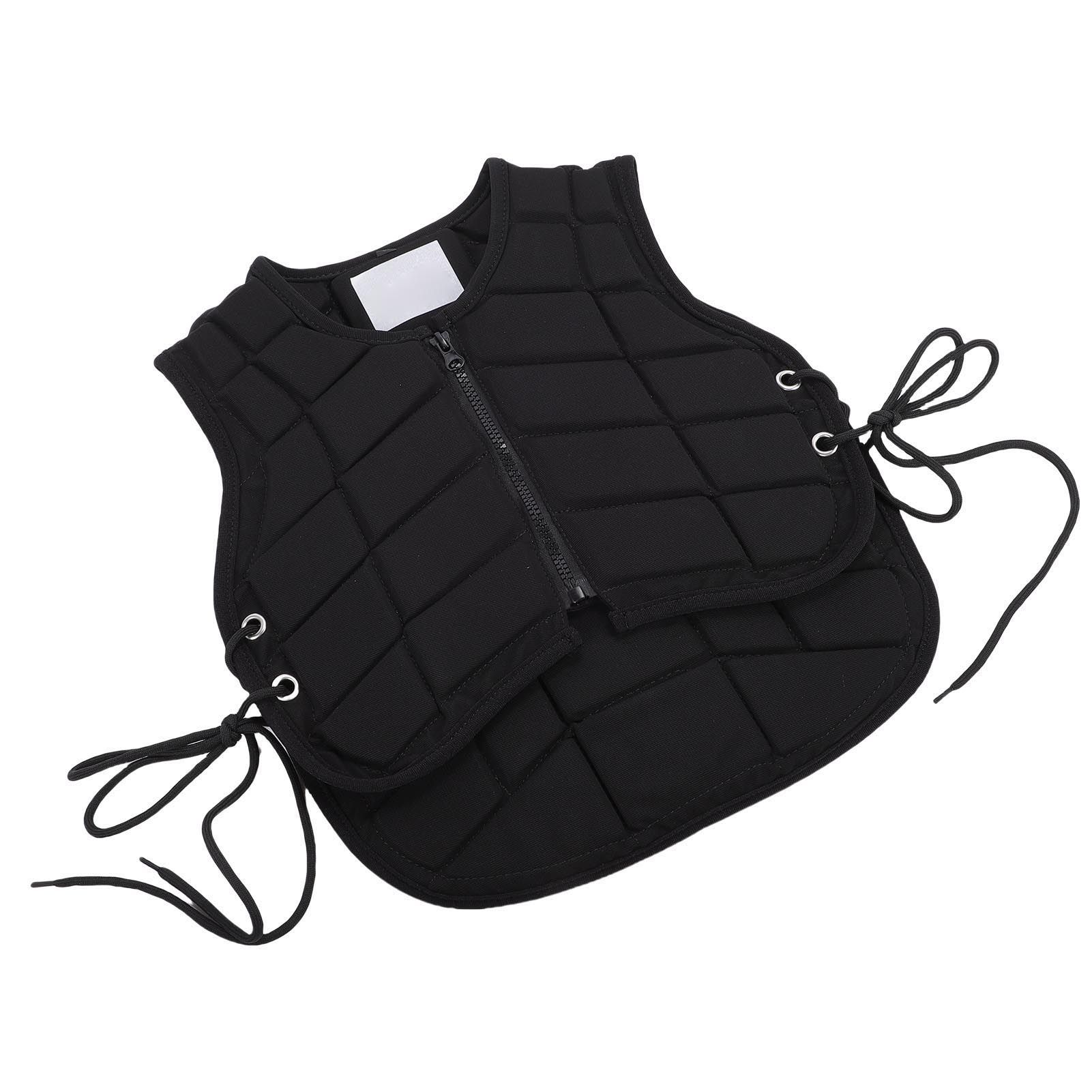 Kids Horse Riding Vest Front Zipper Closure Padded Equestrian Vest Horse