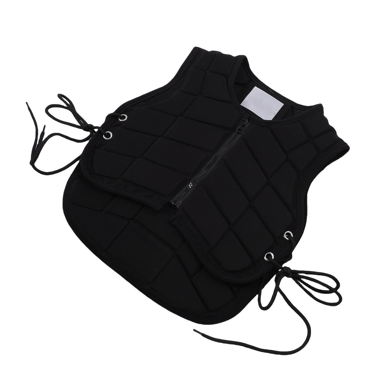 Kids Horse Riding Vest Front Zipper Closure Padded Equestrian Vest Horse view 4