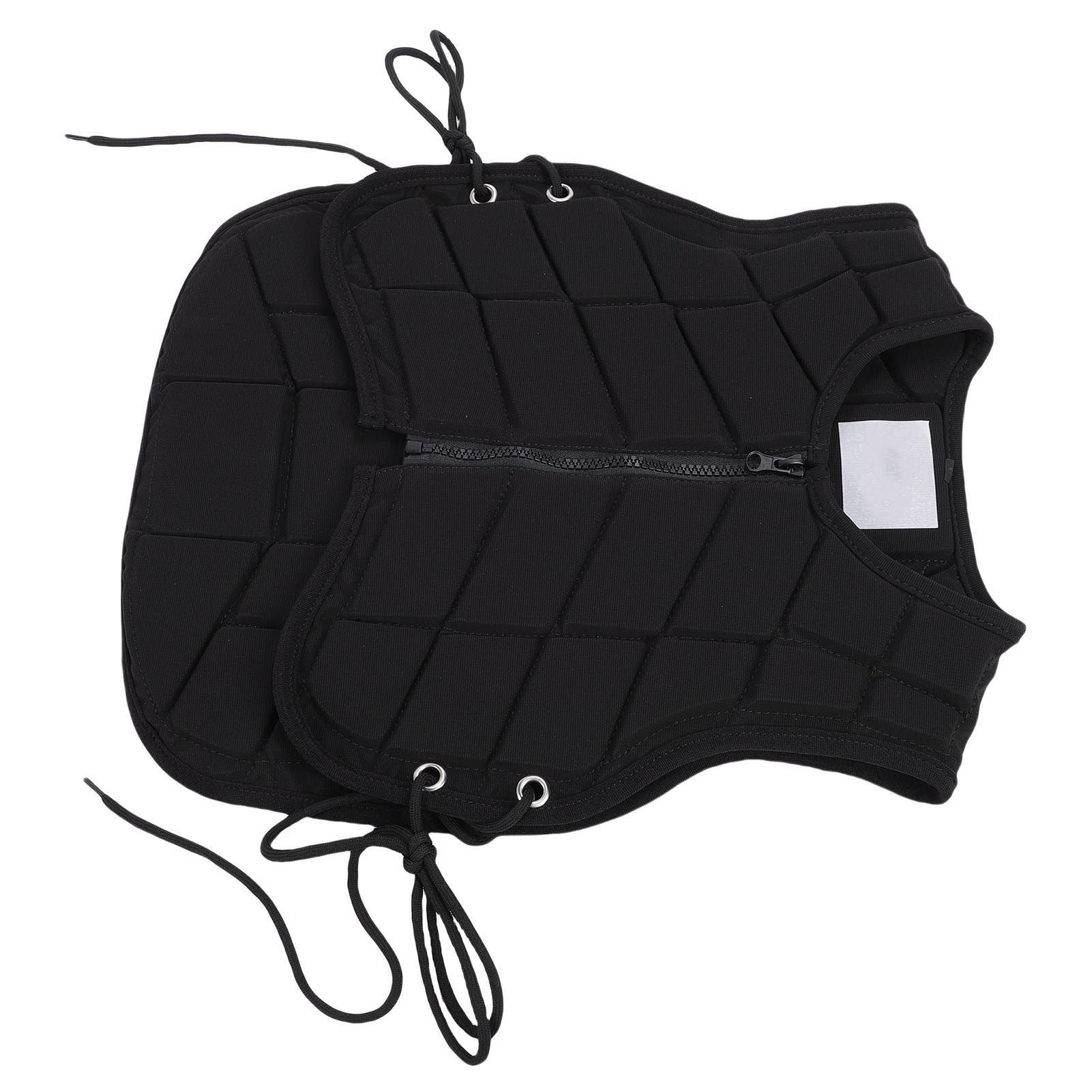 Kids Horse Riding Vest Front Zipper Closure Padded Equestrian Vest Horse view 11