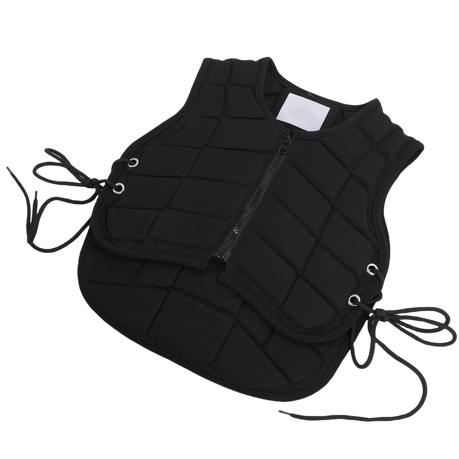 Kids Horse Riding Vest Front Zipper Closure Padded Equestrian Vest Horse view 12