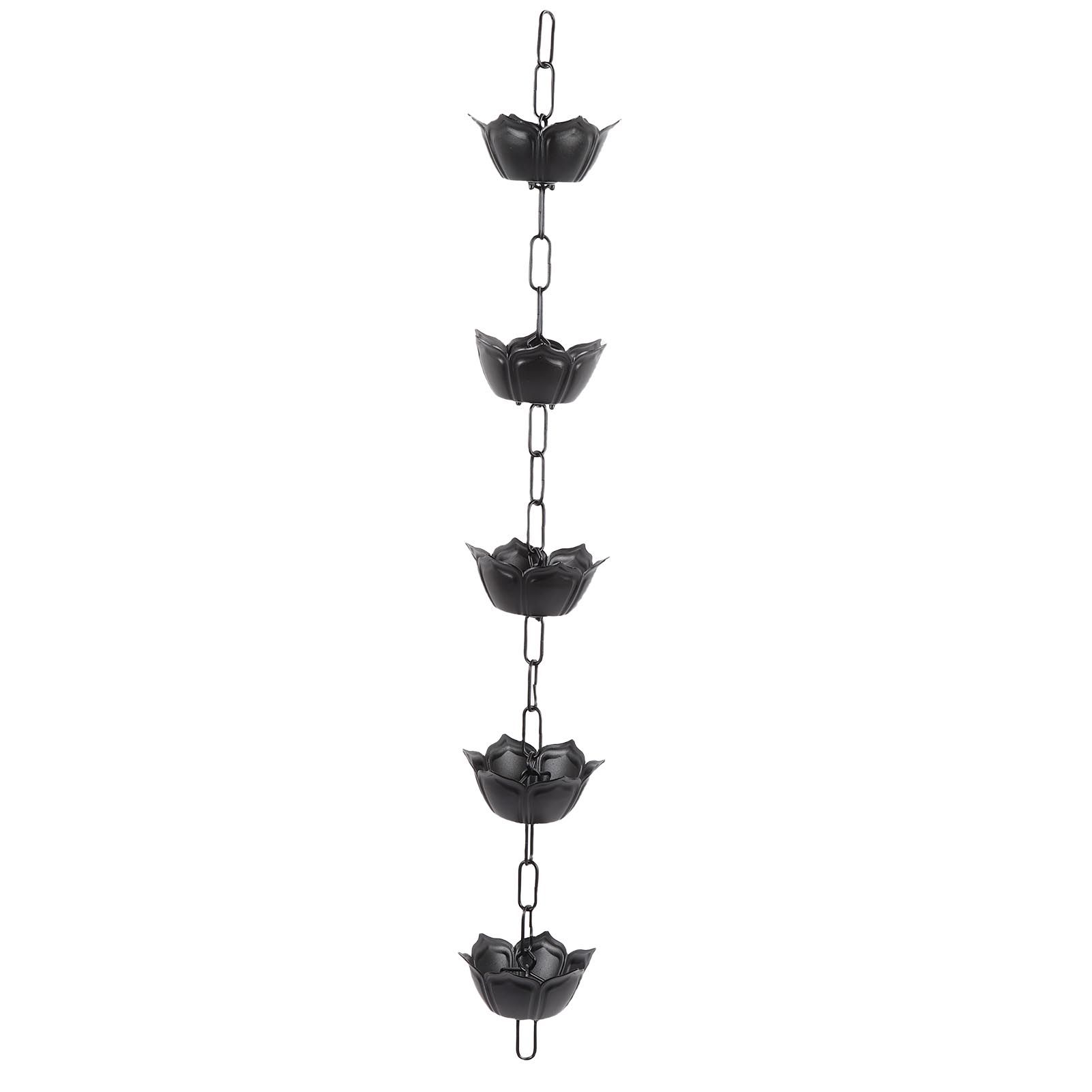 Rain Chain 3.3ft Decorative Rain Catcher Chain for Gutters Outside Rain Gutter view 3