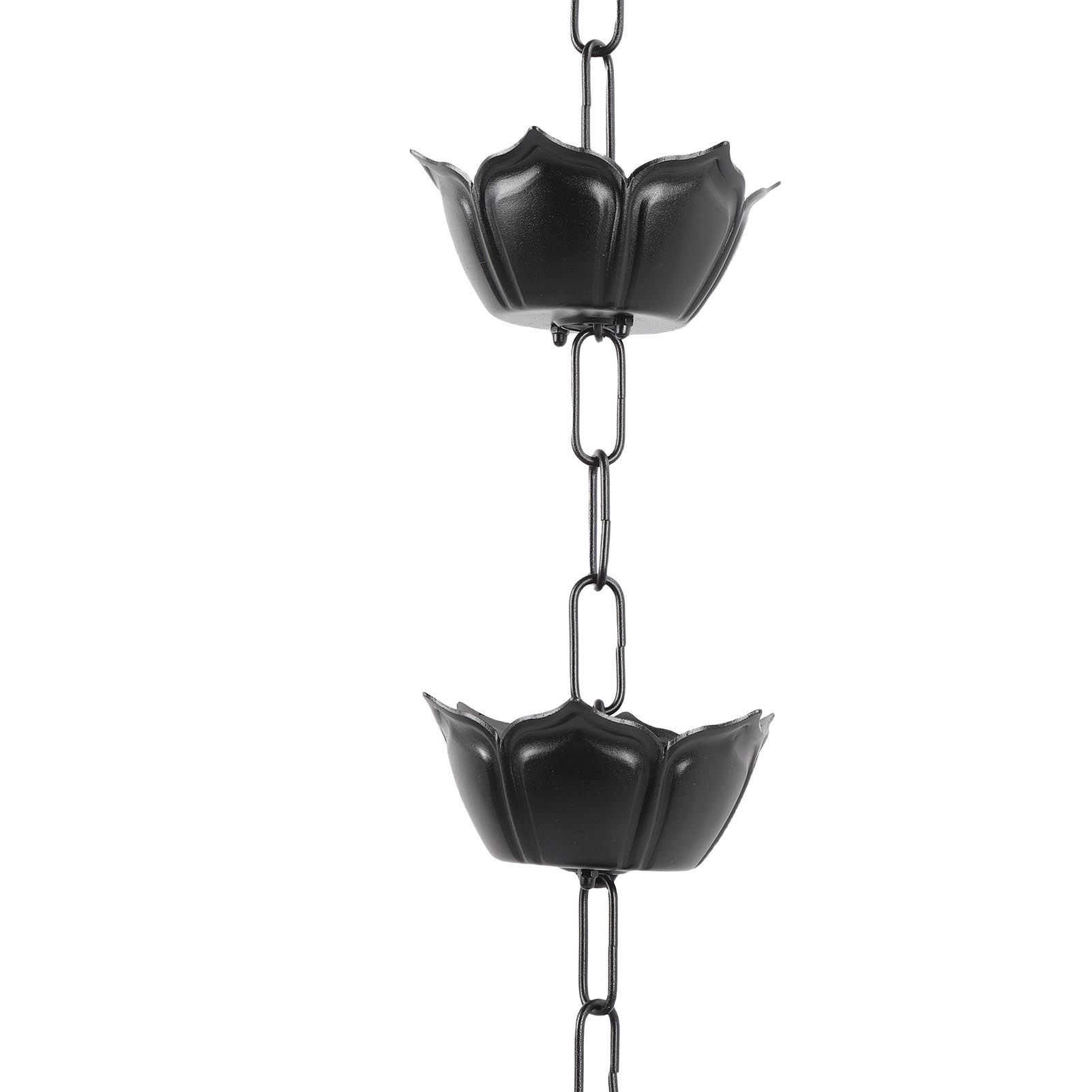 Rain Chain 3.3ft Decorative Rain Catcher Chain for Gutters Outside Rain Gutter view 5
