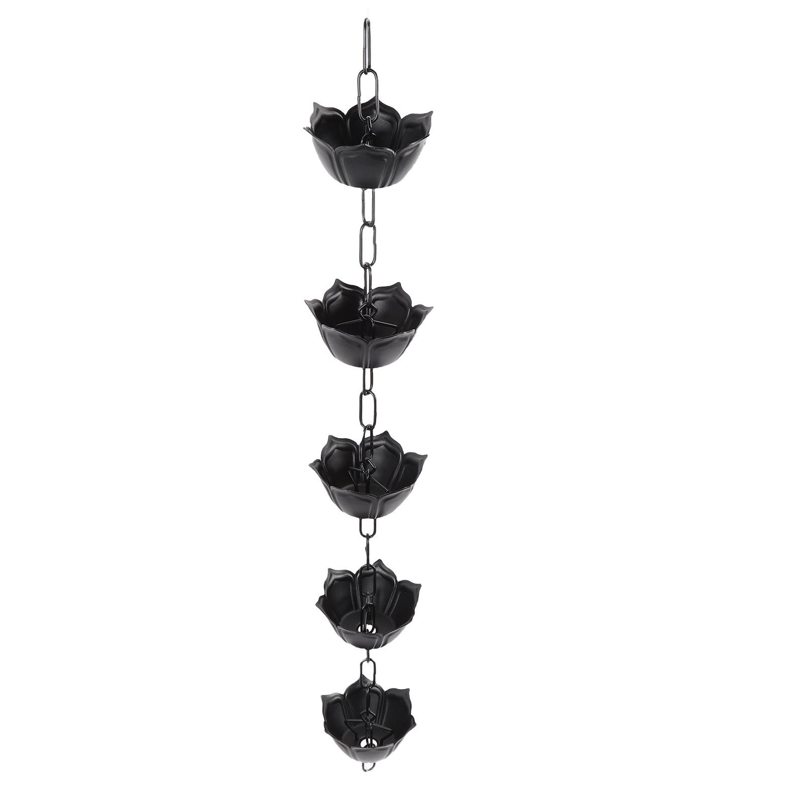 Rain Chain 3.3ft Decorative Rain Catcher Chain for Gutters Outside Rain Gutter view 12