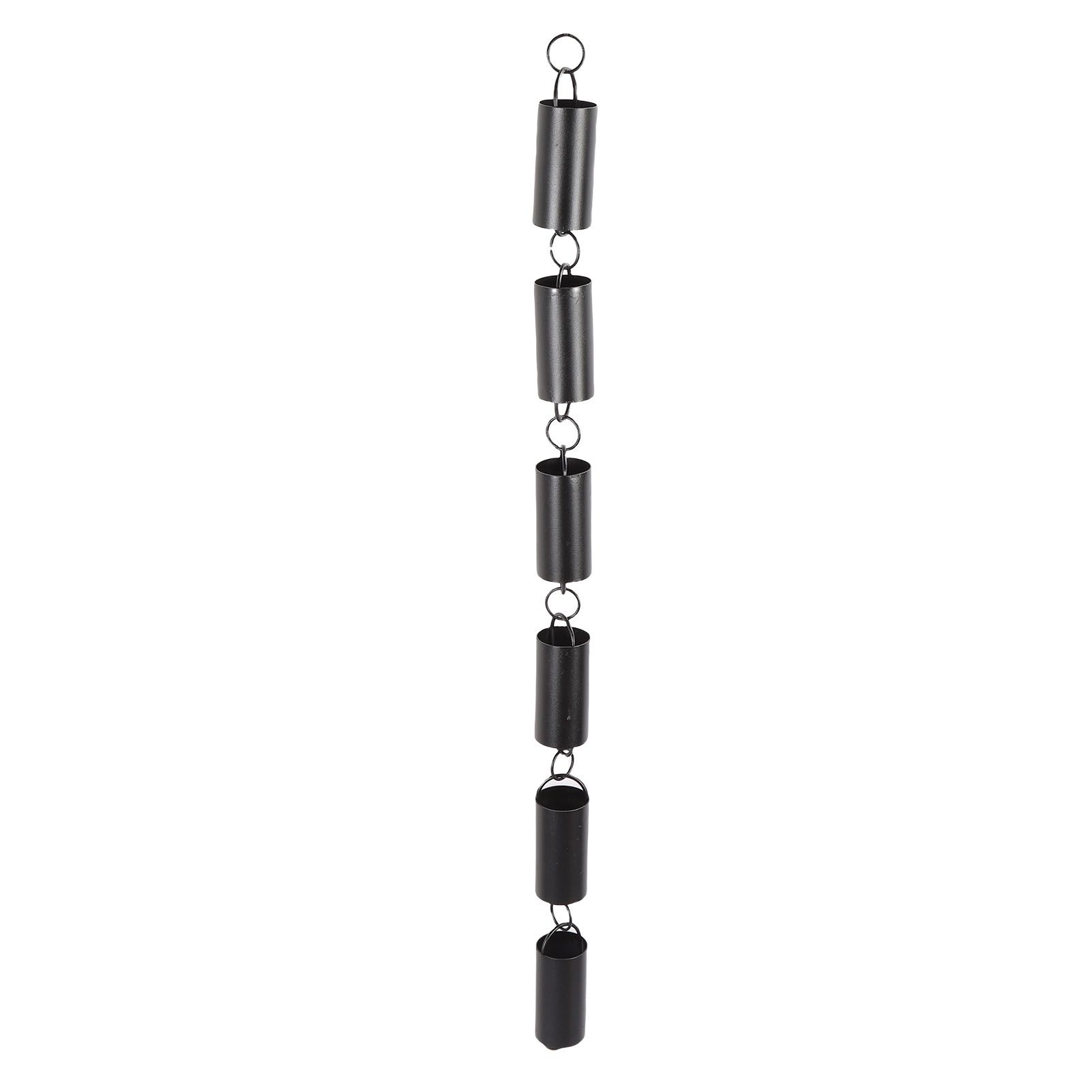 Aluminum Alloy Cylinder Rain Chain 39.4in Decorative Rain Catcher Chain for view 9