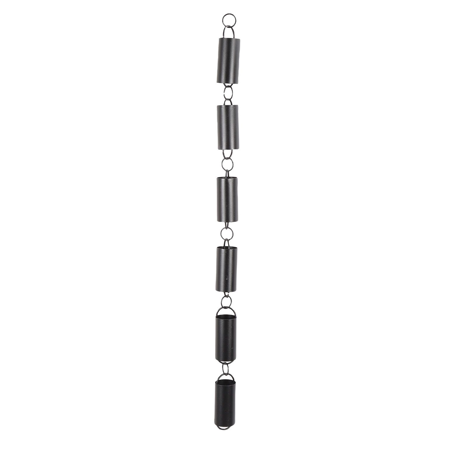 Aluminum Alloy Cylinder Rain Chain 39.4in Decorative Rain Catcher Chain for view 10
