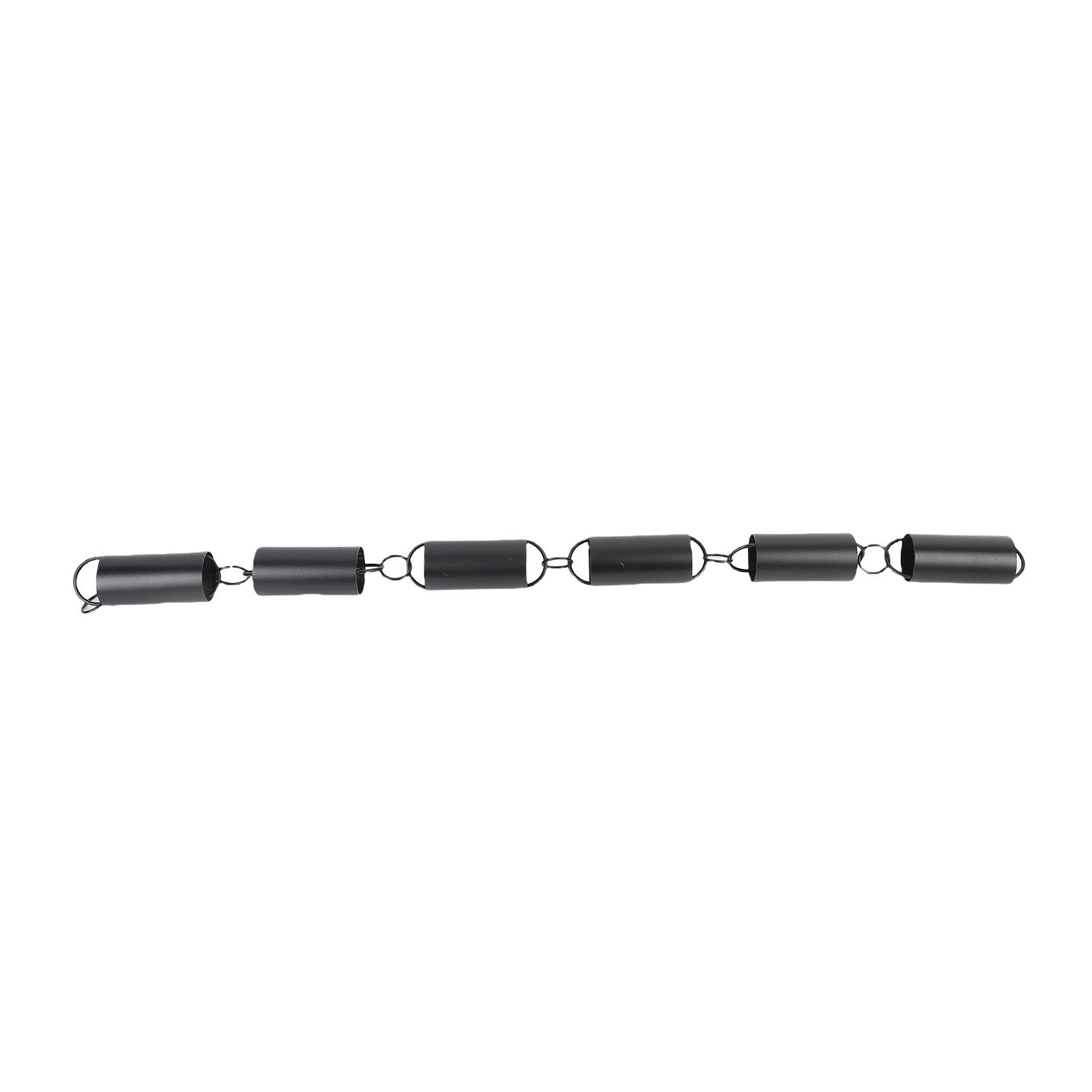 Aluminum Alloy Cylinder Rain Chain 39.4in Decorative Rain Catcher Chain for view 11