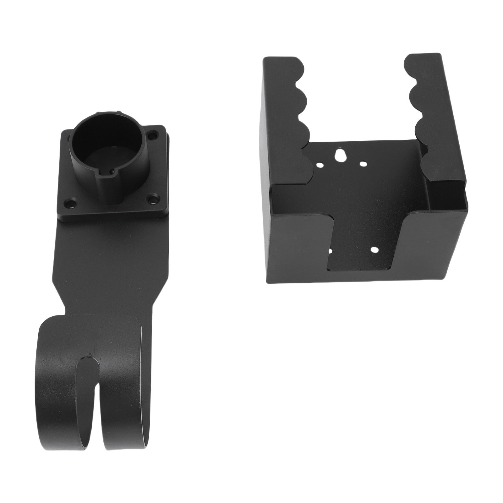 EV Charger Holder Wall Mount Kit Fit for J1772 Connector Carbon Steel J Hook view 4
