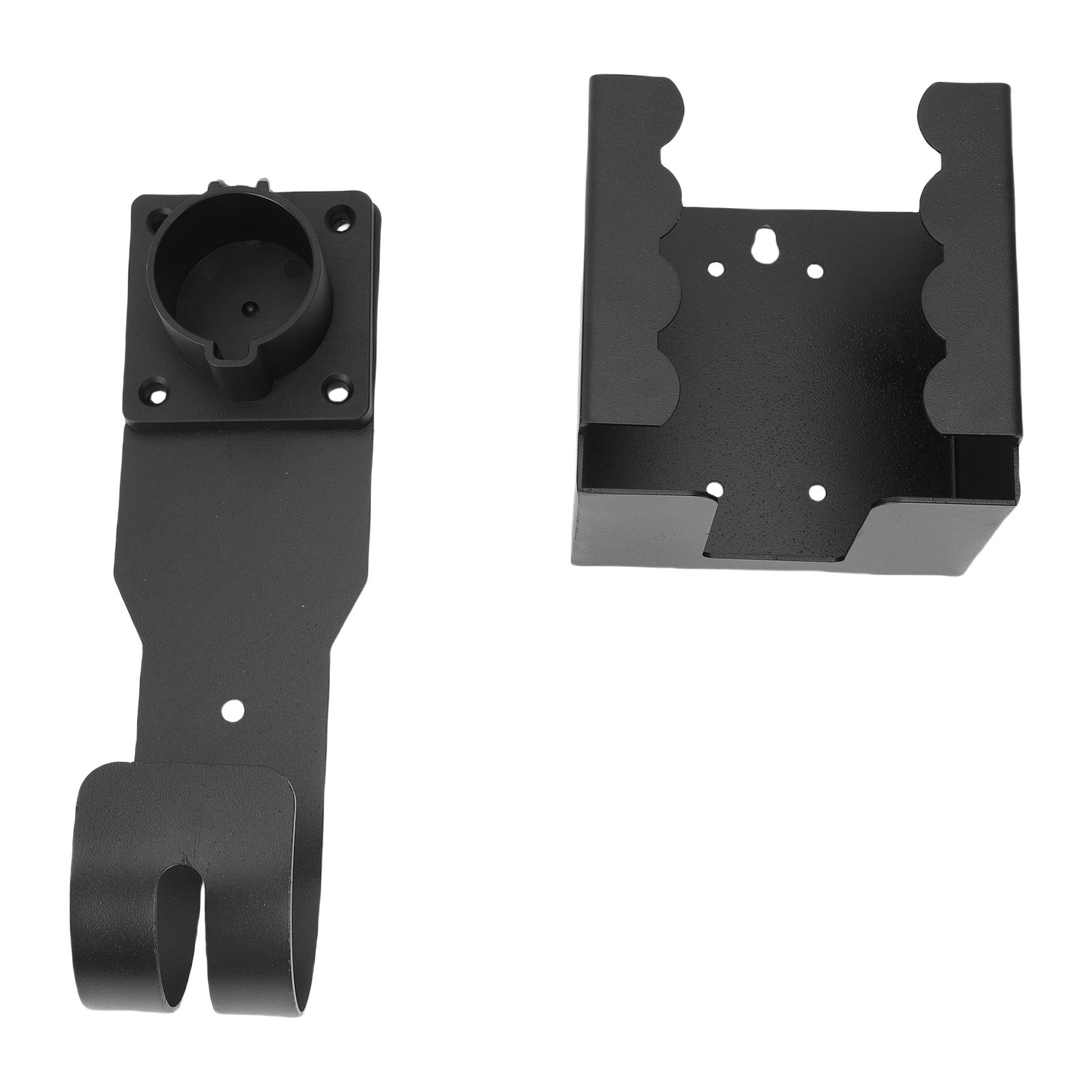 EV Charger Holder Wall Mount Kit Fit for J1772 Connector Carbon Steel J Hook view 6